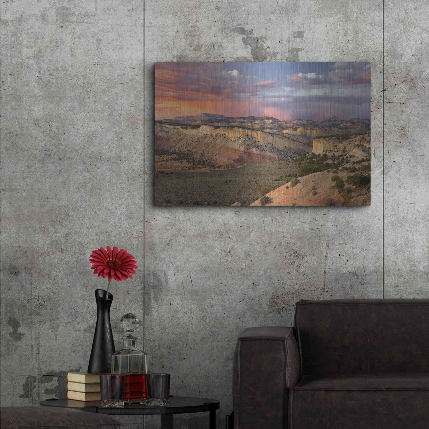 Luxe Metal Art 'Cottonwood Canyon Rd' by Mike Jones, Metal Wall Art,36x24