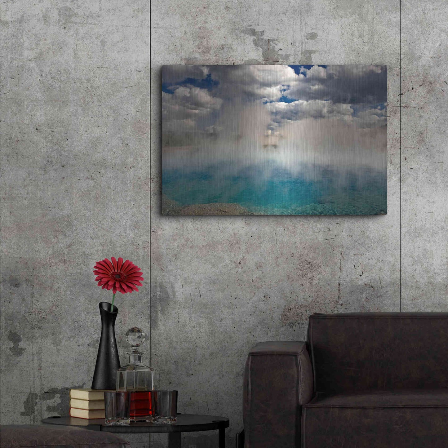 Luxe Metal Art 'Excelsior Geiser' by Mike Jones, Metal Wall Art,36x24