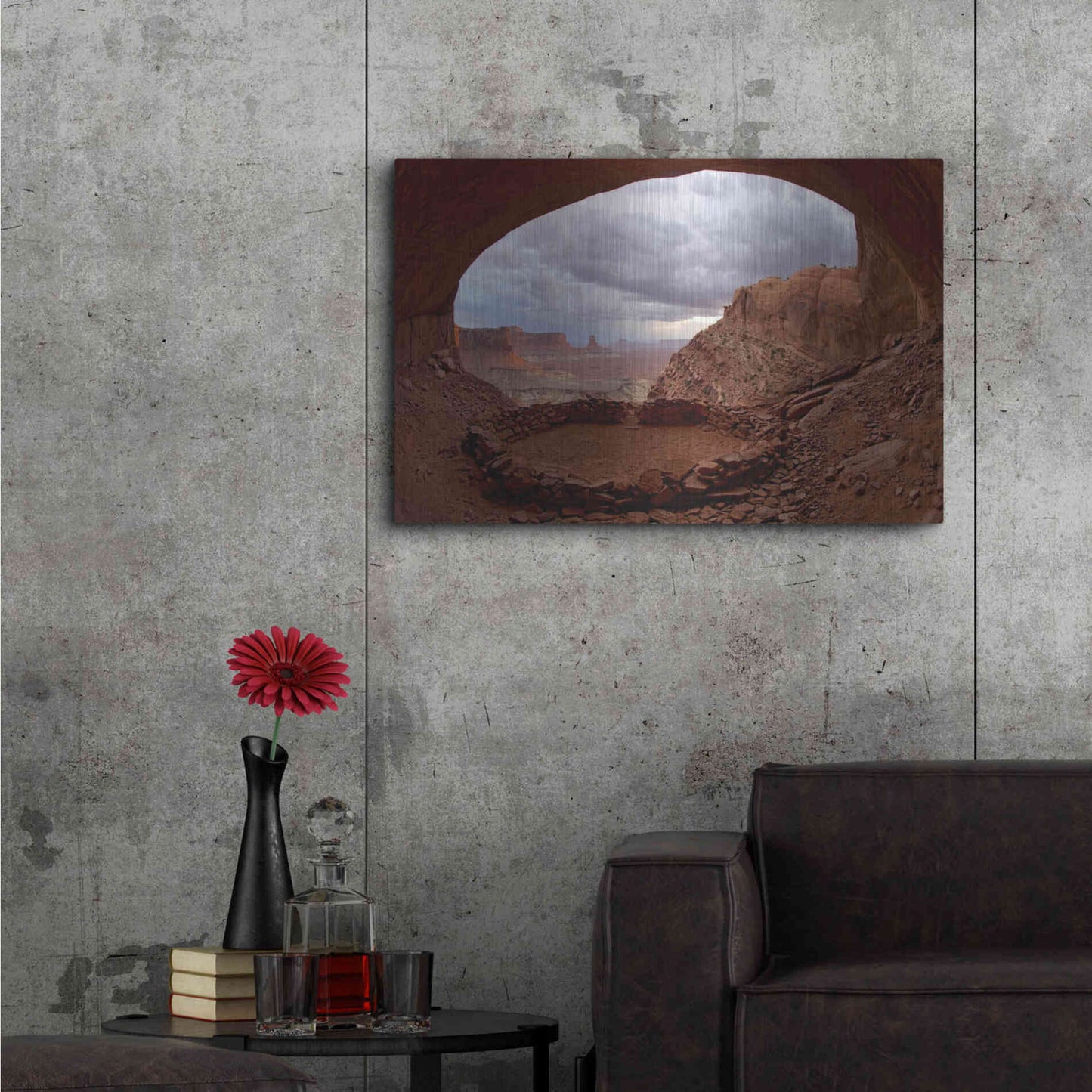 Luxe Metal Art 'False Kive Fisheye' by Mike Jones, Metal Wall Art,36x24