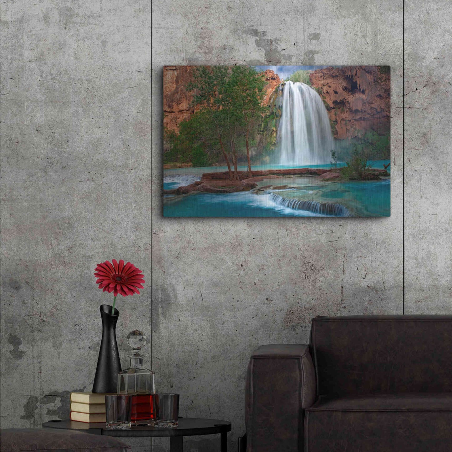 Luxe Metal Art 'Havasu Horizontal' by Mike Jones, Metal Wall Art,36x24