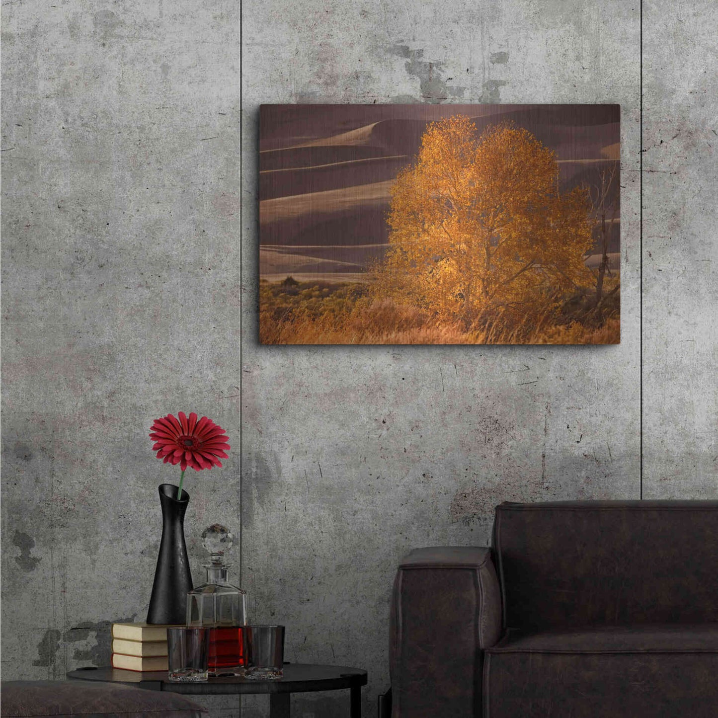 Luxe Metal Art 'Sand Dunes NP' by Mike Jones, Metal Wall Art,36x24