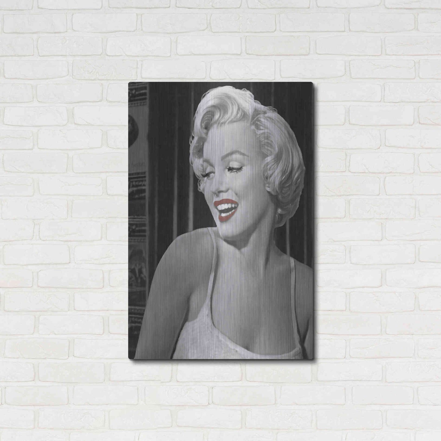 Luxe Metal Art 'Marilyn's Call I' by Chris Consani, Metal Wall Art,24x36
