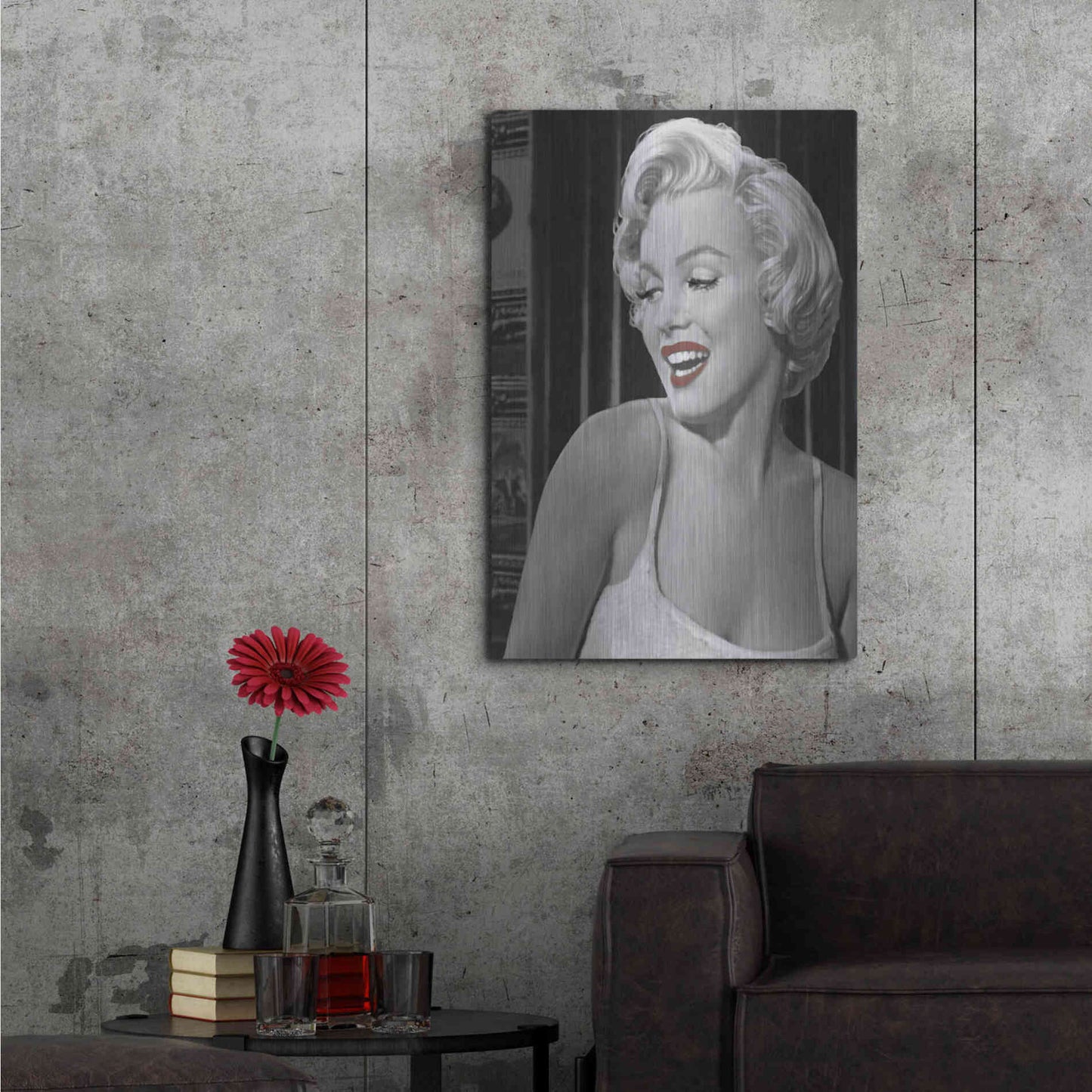 Luxe Metal Art 'Marilyn's Call I' by Chris Consani, Metal Wall Art,24x36