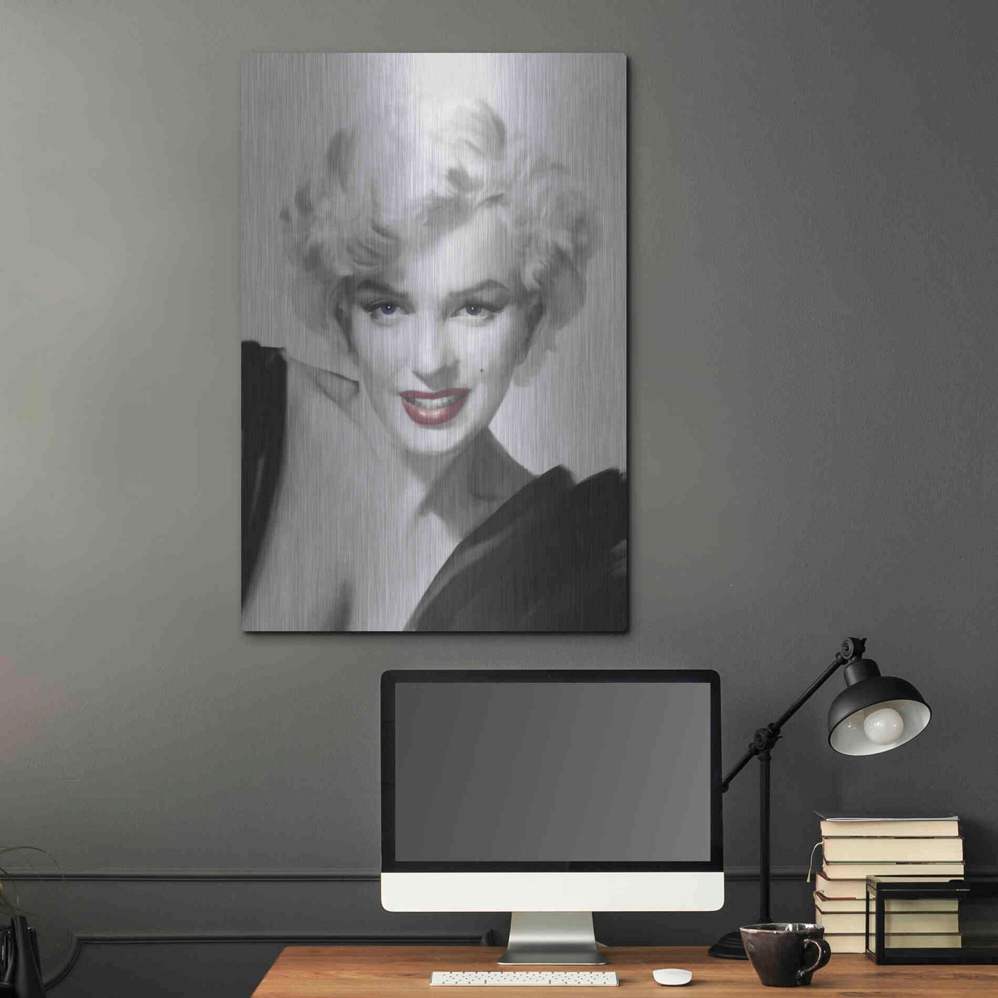 Luxe Metal Art 'The Look Red Lips' by Chris Consani, Metal Wall Art,24x36