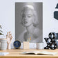 Luxe Metal Art 'True Blue Marilyn' by Chris Consani, Metal Wall Art,12x16