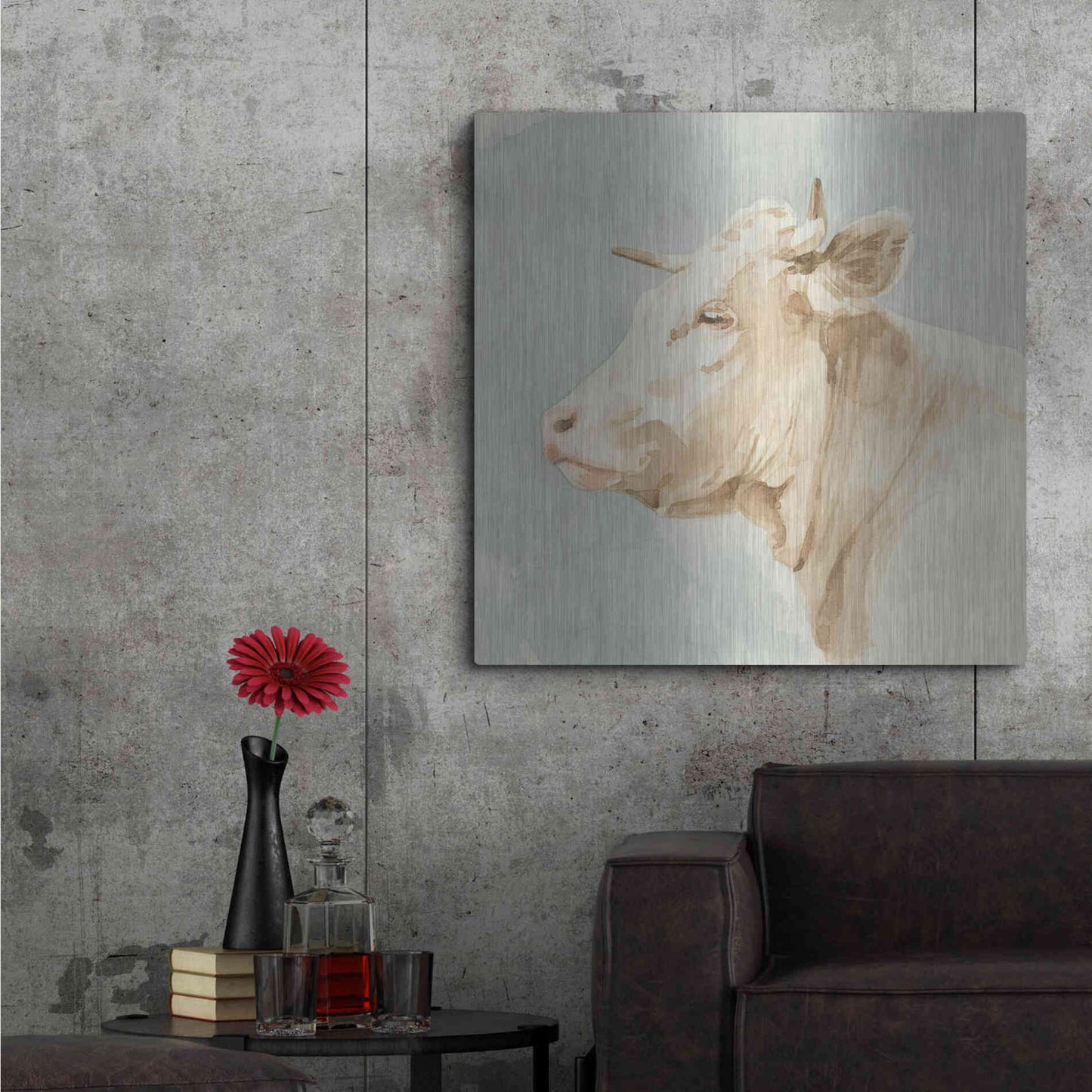 Luxe Metal Art 'Ferdinand I' by Emma Scarvey, Metal Wall Art,36x36