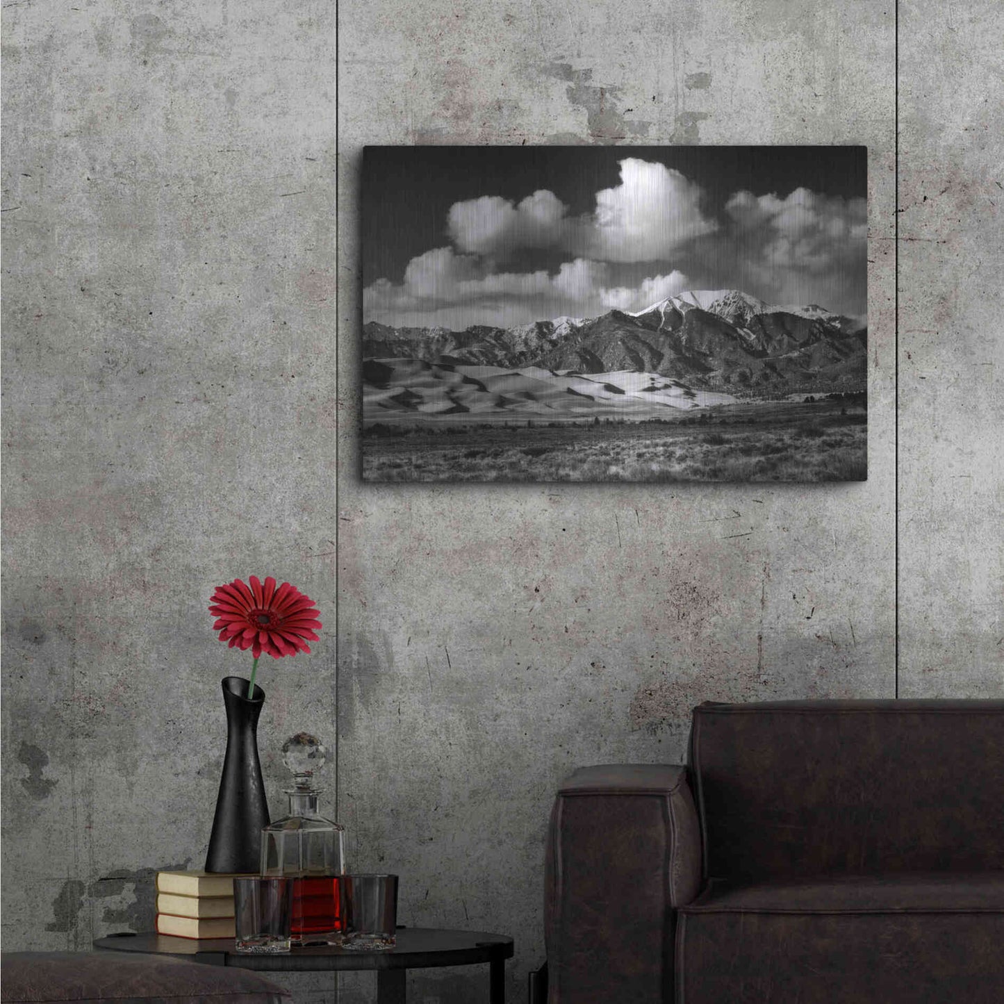 Luxe Metal Art 'Afternoon at the Dunes - Great Sand Dunes National Park' by Darren White, Metal Wall Art,36x24