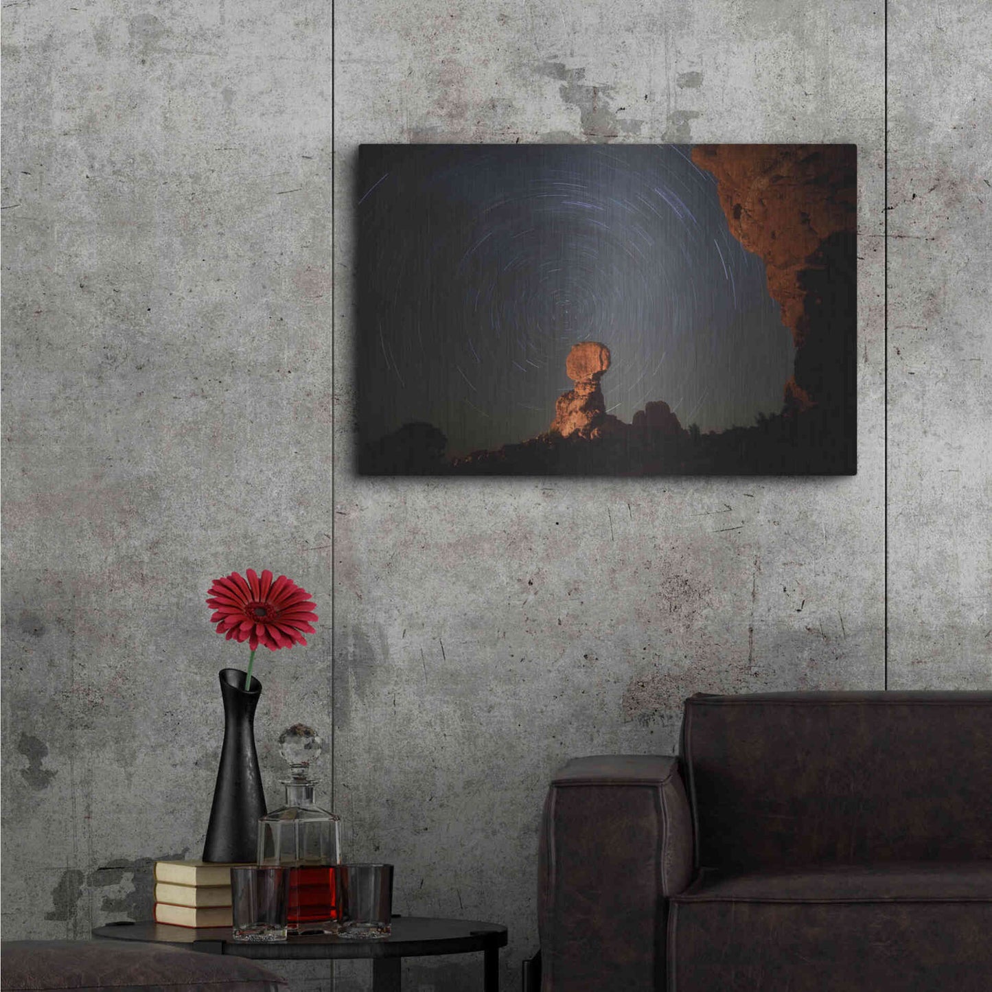 Luxe Metal Art 'Balanced Spin - Arches National Park' by Darren White, Metal Wall Art,36x24