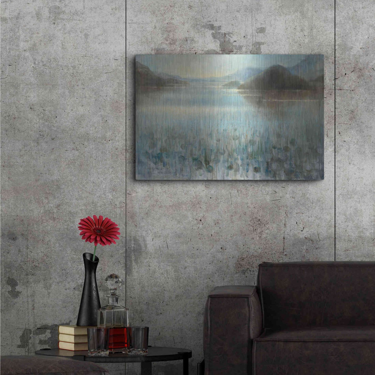 Luxe Metal Art 'Through the Mist' by Danhui Nai, Metal Wall Art,36x24
