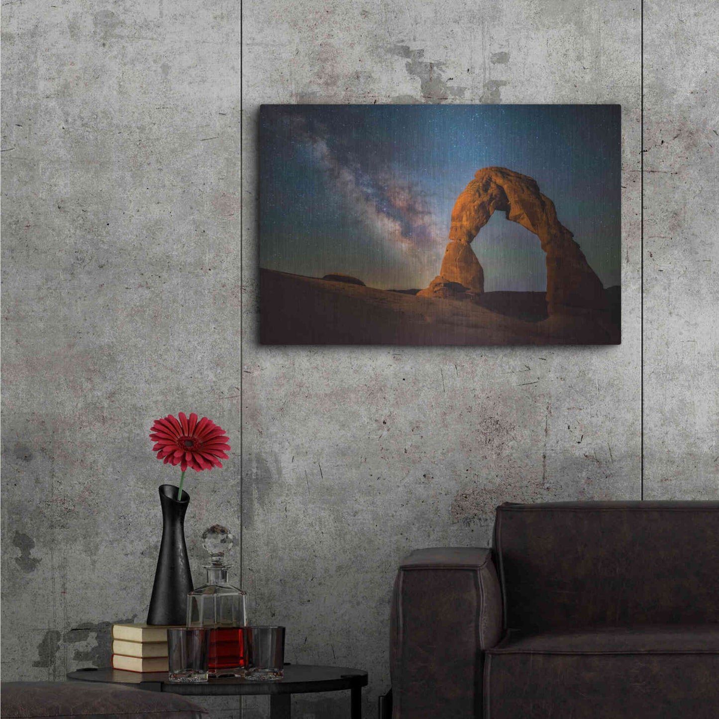 Luxe Metal Art 'Delicate Air Glow - Arches National Park' by Darren White, Metal Wall Art,36x24