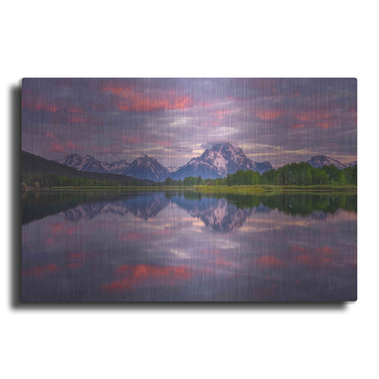 Luxe Metal Art 'Grand Sunrise - Grand Teton National Park' by Darren White, Metal Wall Art