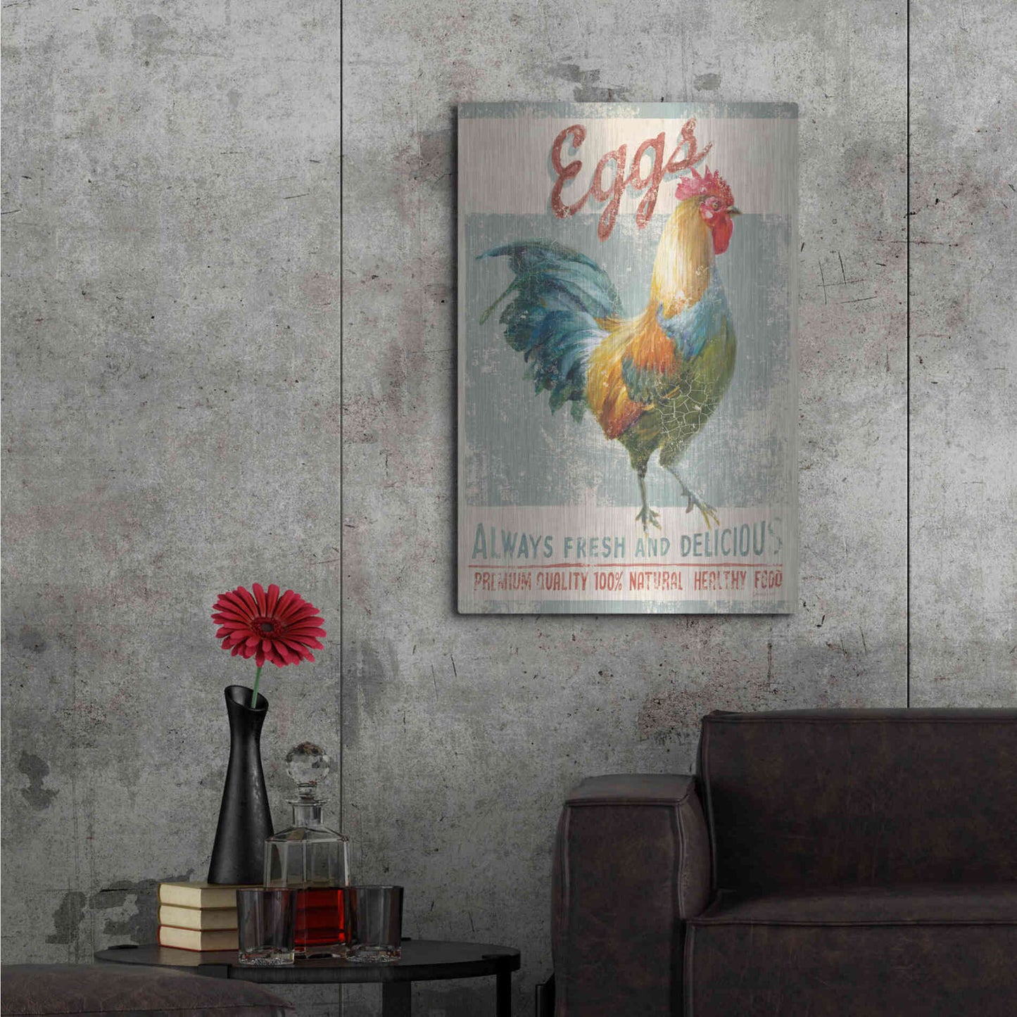 Luxe Metal Art 'Farm Nostalgia VI' by Danhui Nai, Metal Wall Art,24x36