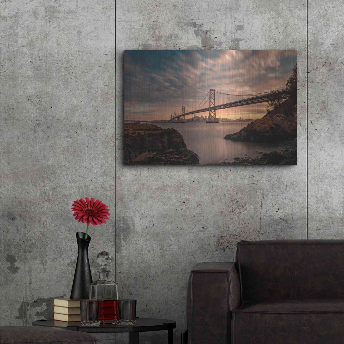 Luxe Metal Art 'San Francisco’s Stretch' by Bruce Getty, Metal Wall Art,36x24