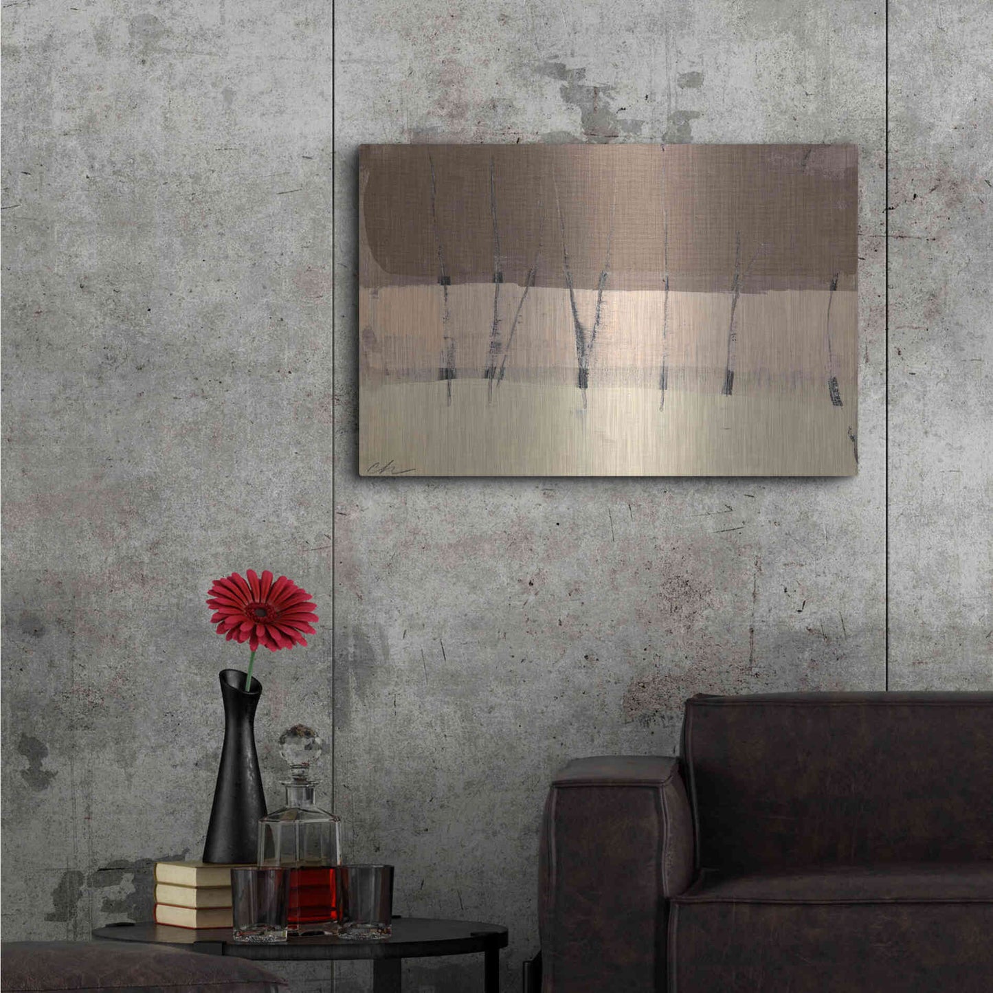 Luxe Metal Art 'Silence' by Cathe Hendrick, Metal Wall Art,36x24