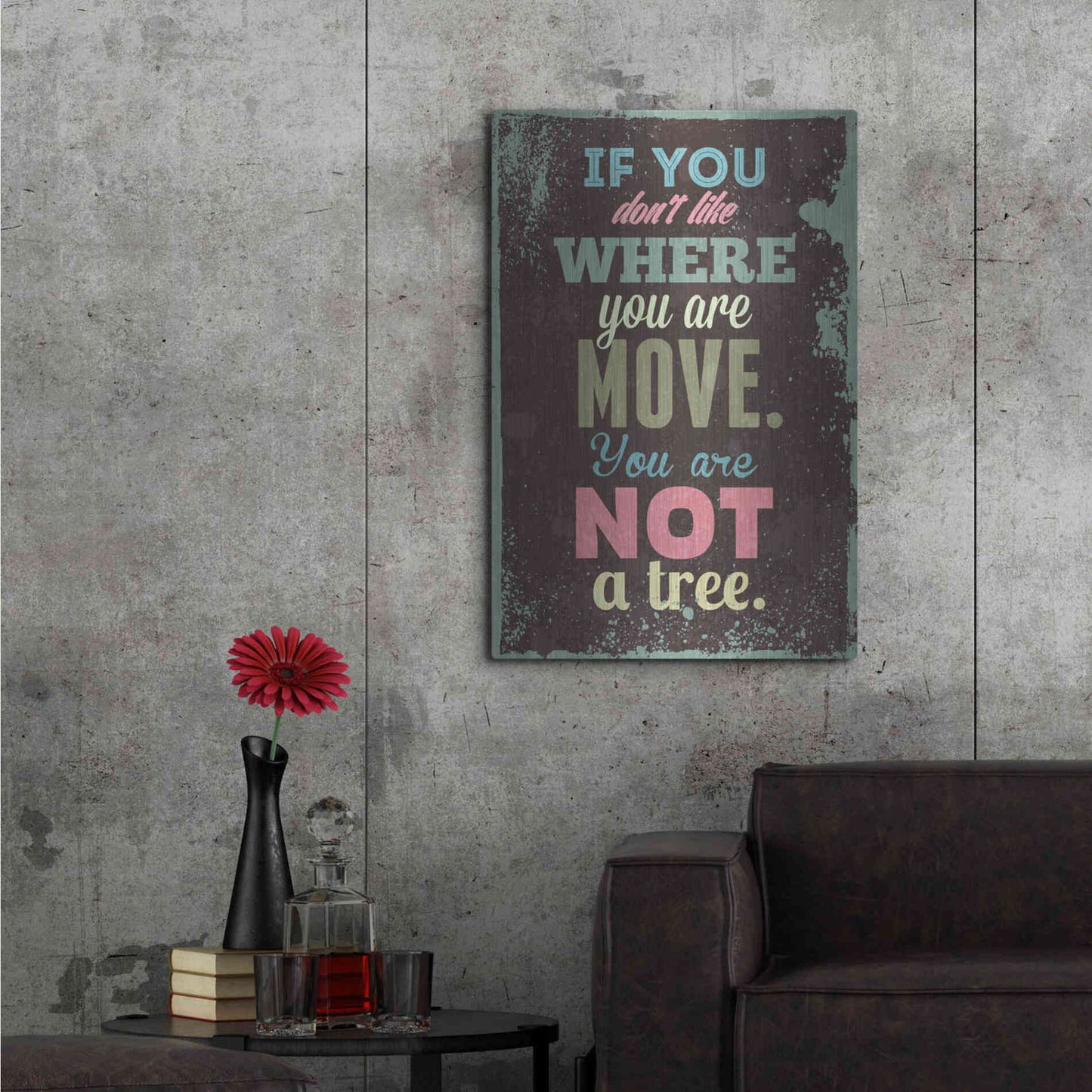Luxe Metal Art 'If You Don’t Like' by GraphINC, Metal Wall Art,24x36