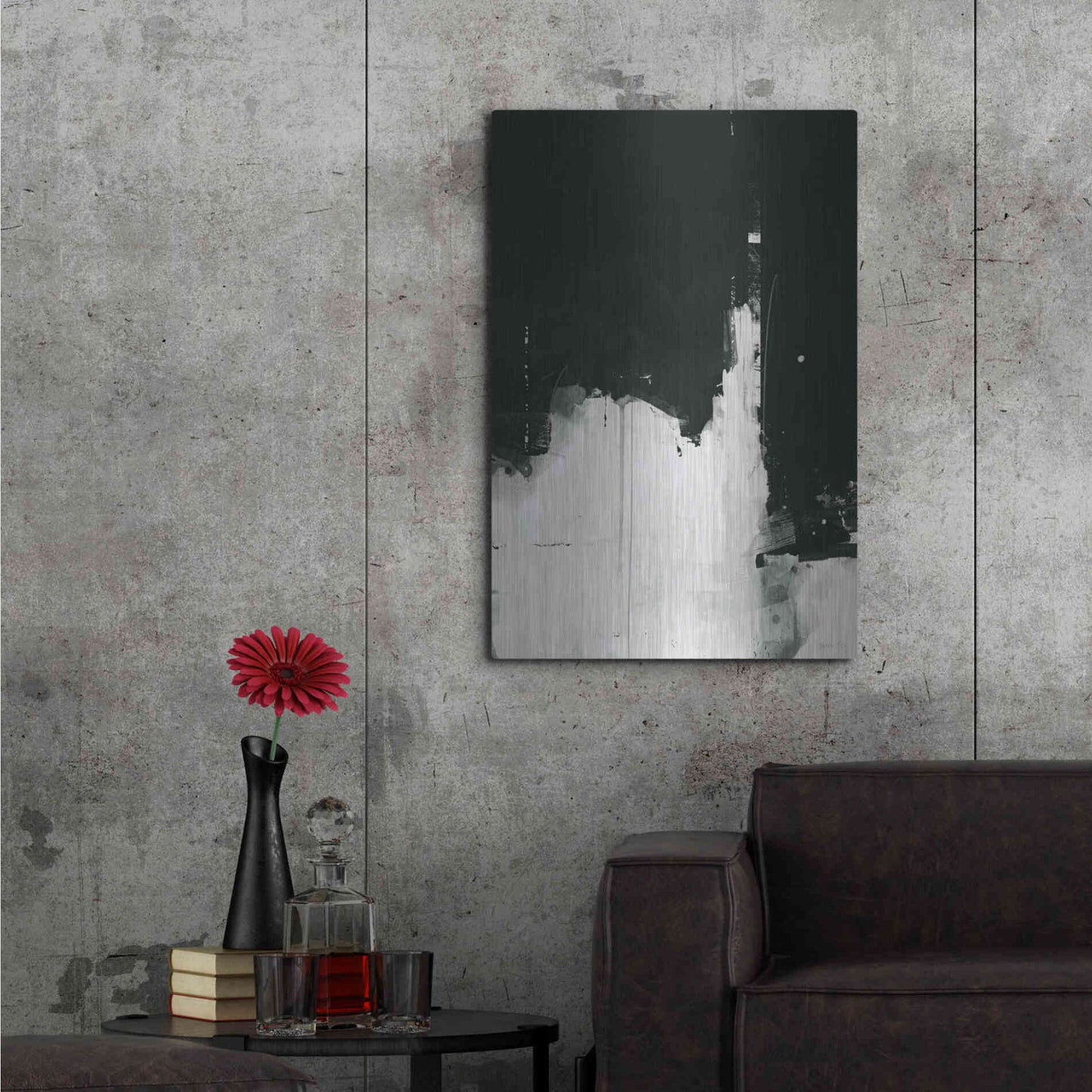 Luxe Metal Art 'Nightfall' by Green Lili, Metal Wall Art,24x36