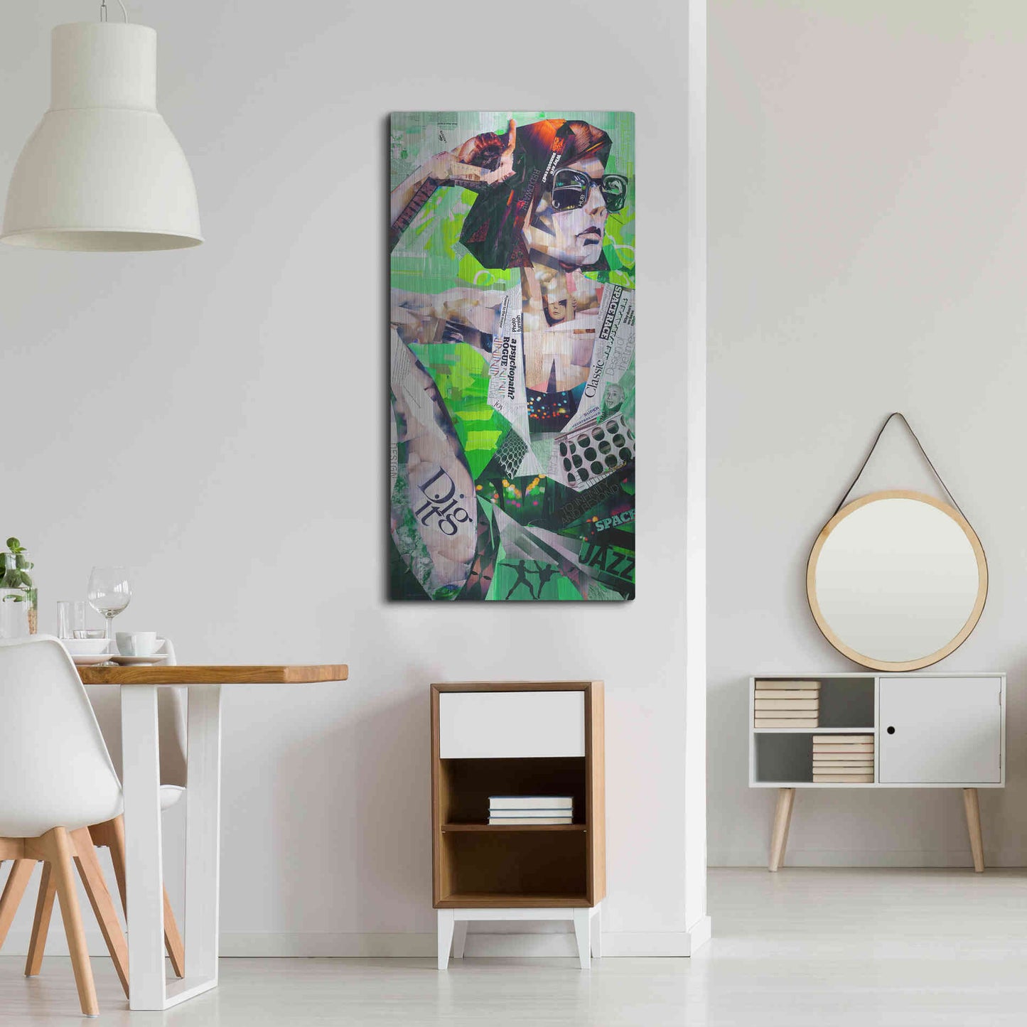 Luxe Metal Art 'Cool' by Grey, Metal Wall Art,24x48