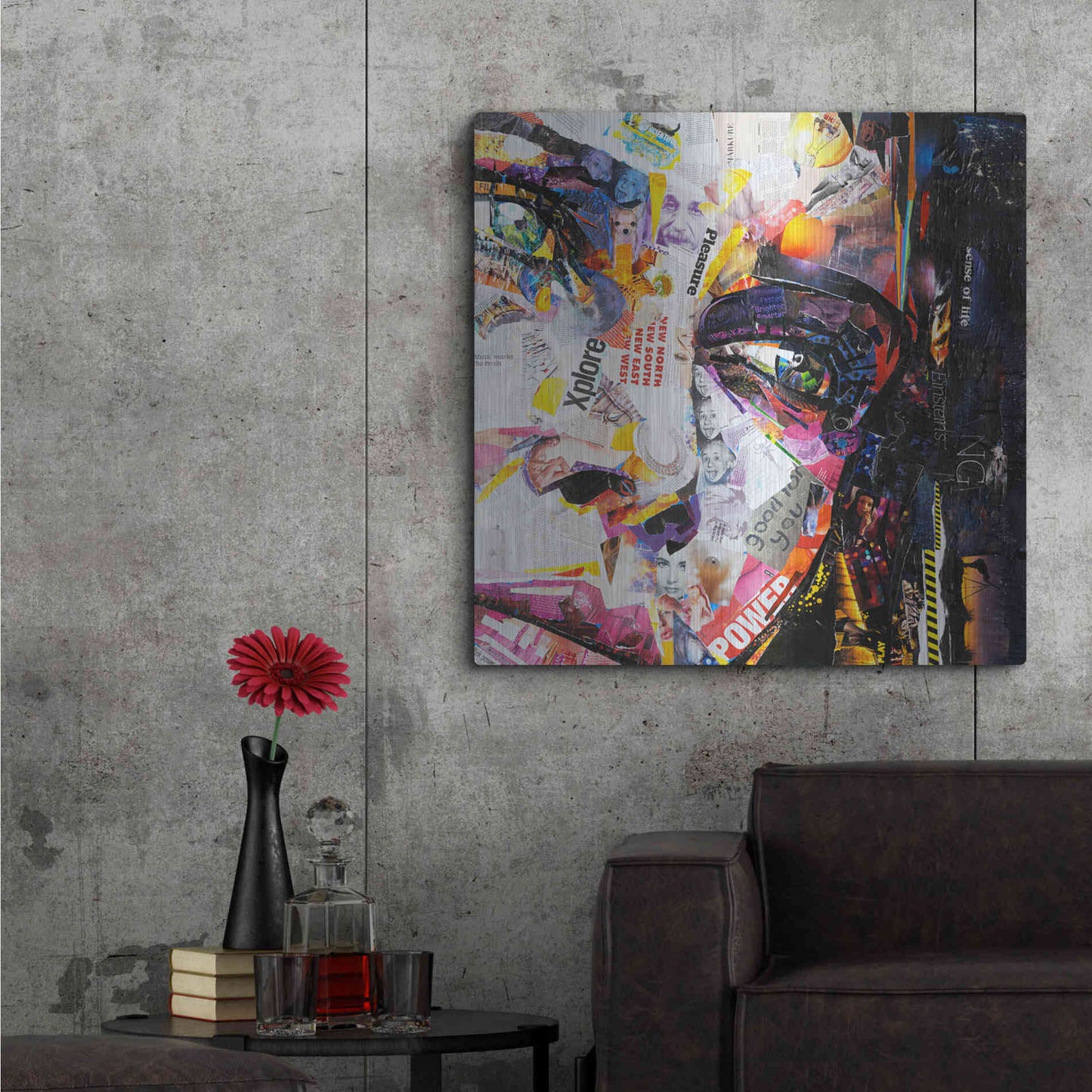 Luxe Metal Art 'Fashion' by Grey, Metal Wall Art,36x36