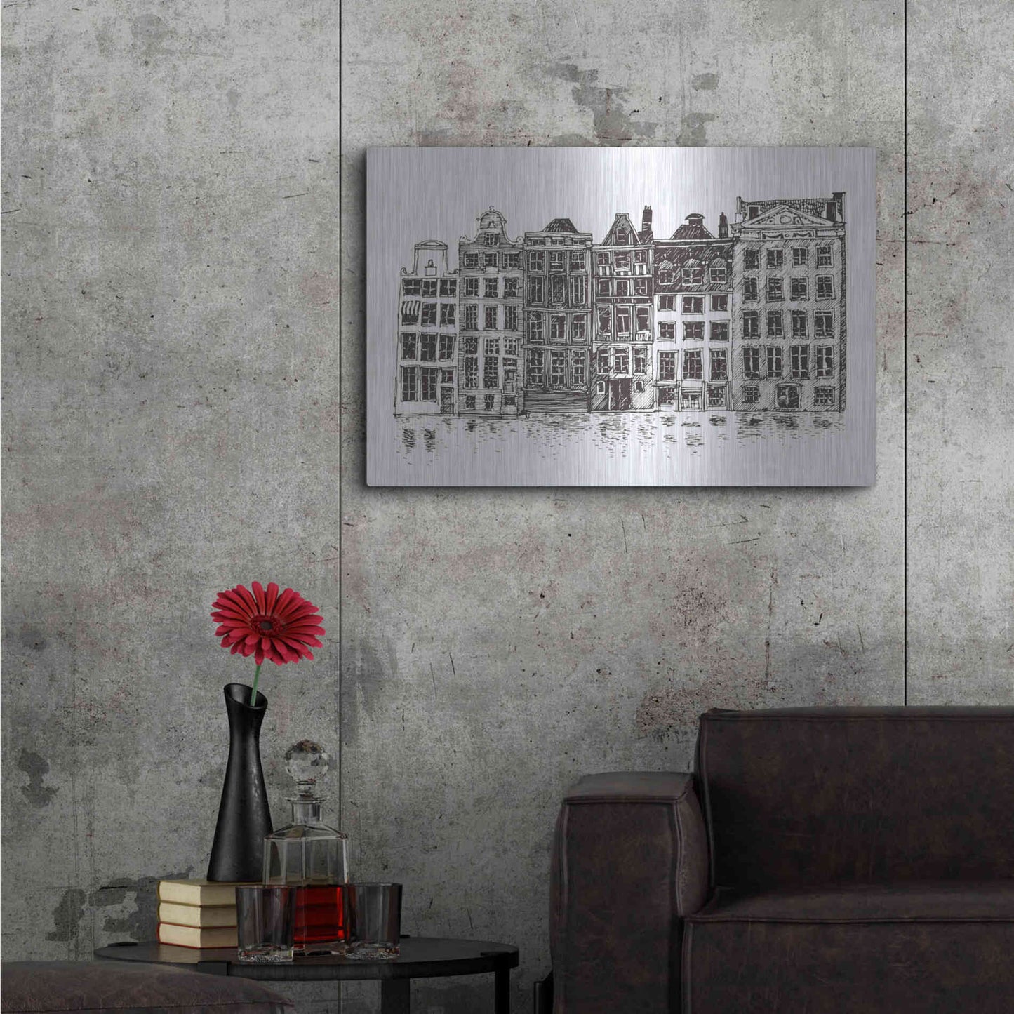 Luxe Metal Art 'Amsterdam II' by Incado, Metal Wall Art,36x24