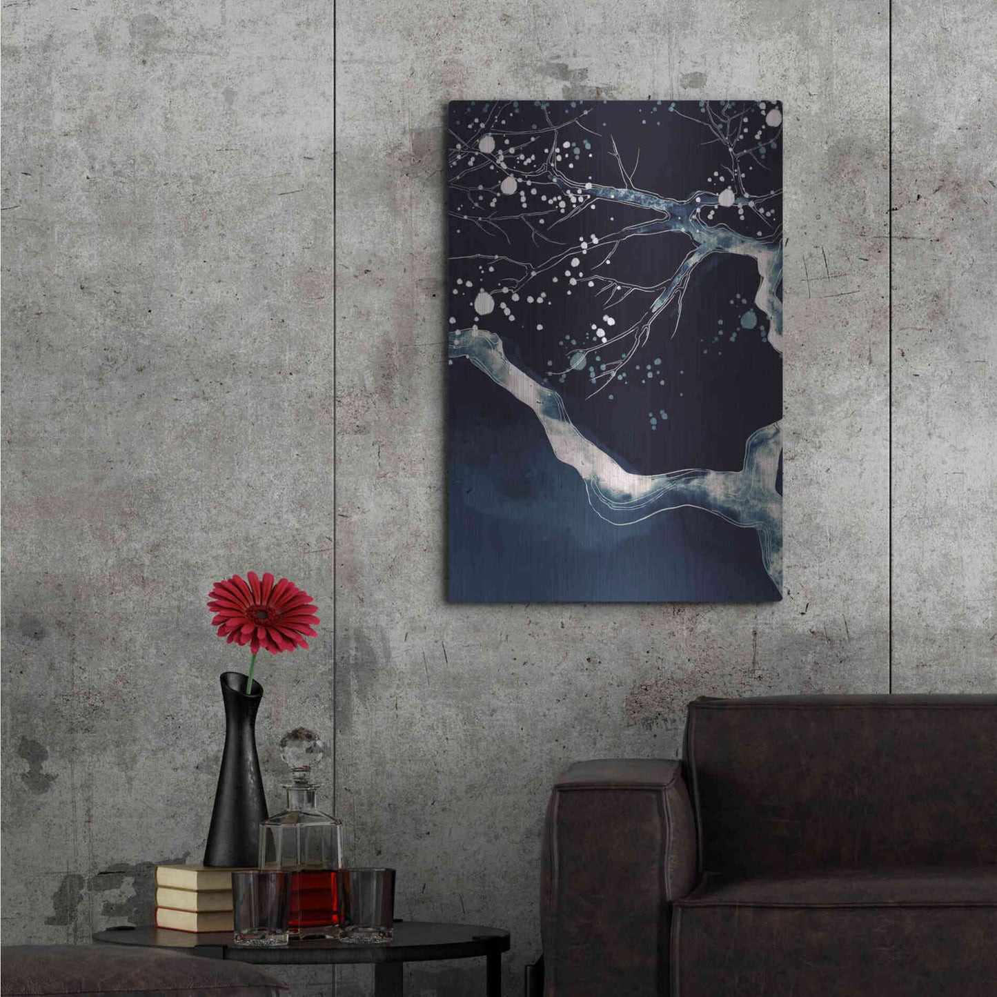 Luxe Metal Art 'Cherry Blossom Branch' by Incado, Metal Wall Art,24x36
