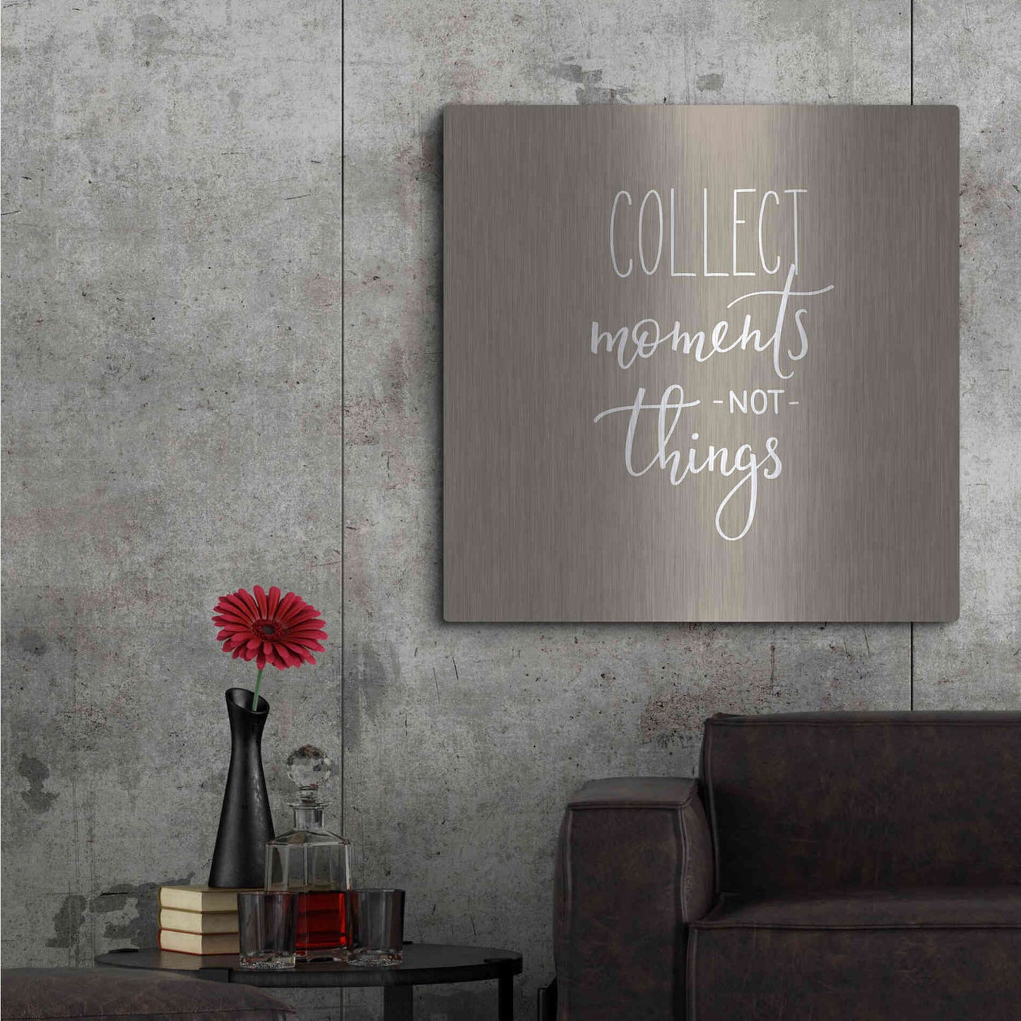 Luxe Metal Art 'Collect Moments' by Incado, Metal Wall Art,36x36
