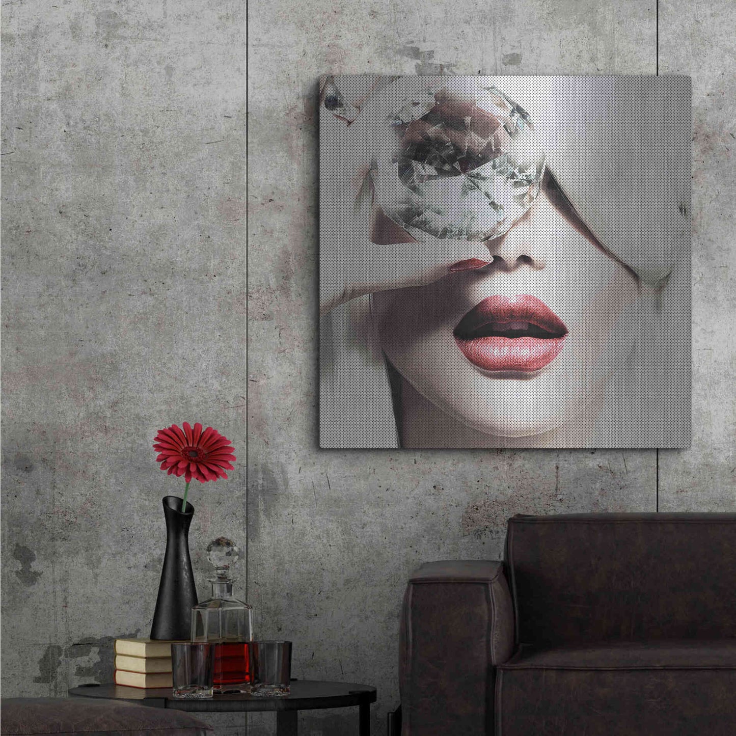 Luxe Metal Art 'Diamonds are Forever' by Incado, Metal Wall Art,36x36