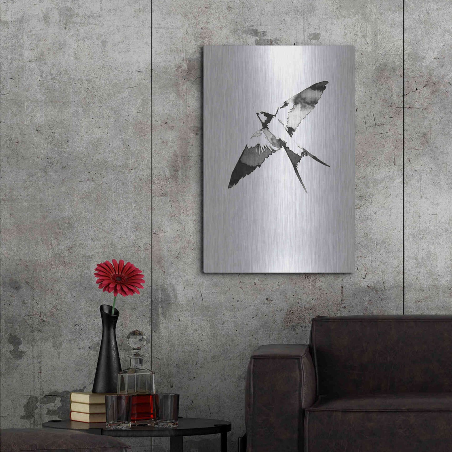 Luxe Metal Art 'Flying Bird III' by Incado, Metal Wall Art,24x36