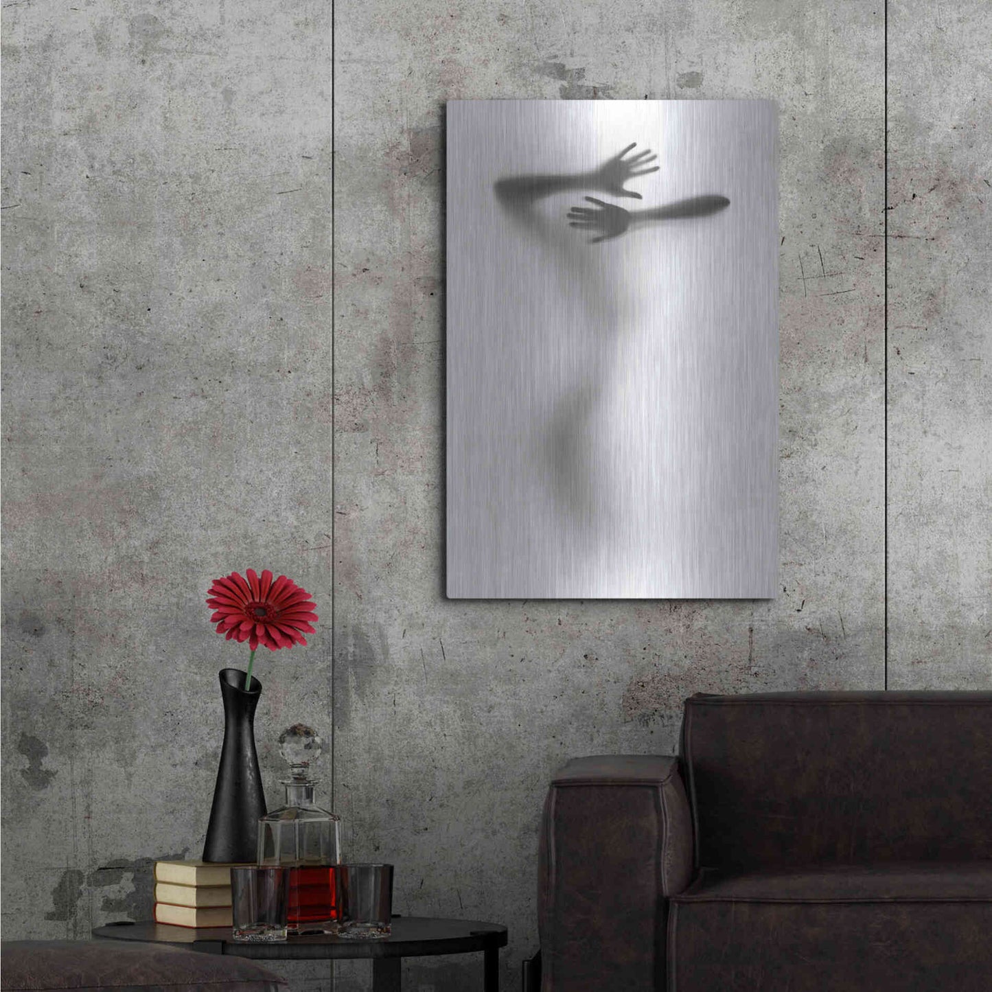 Luxe Metal Art 'It Hurts' by Incado, Metal Wall Art,24x36