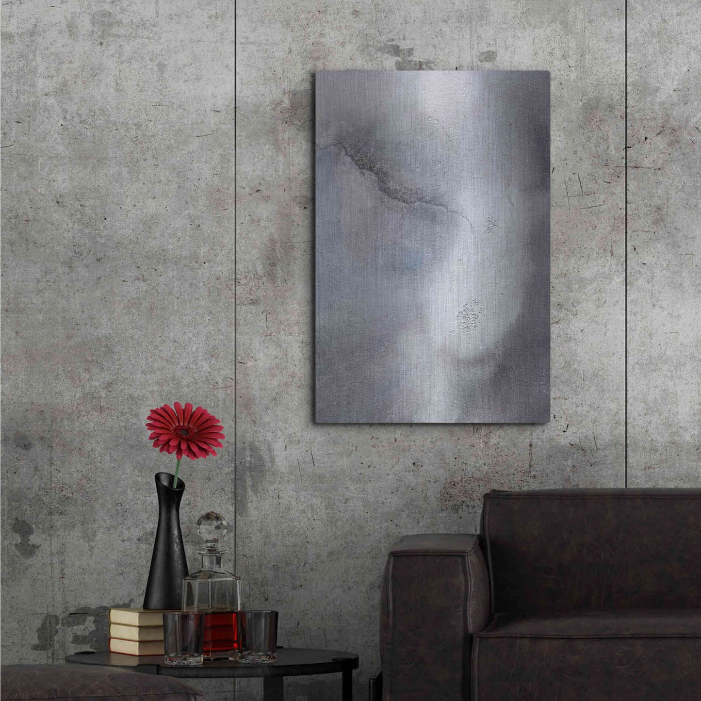 Luxe Metal Art 'Marble' by Incado, Metal Wall Art,24x36