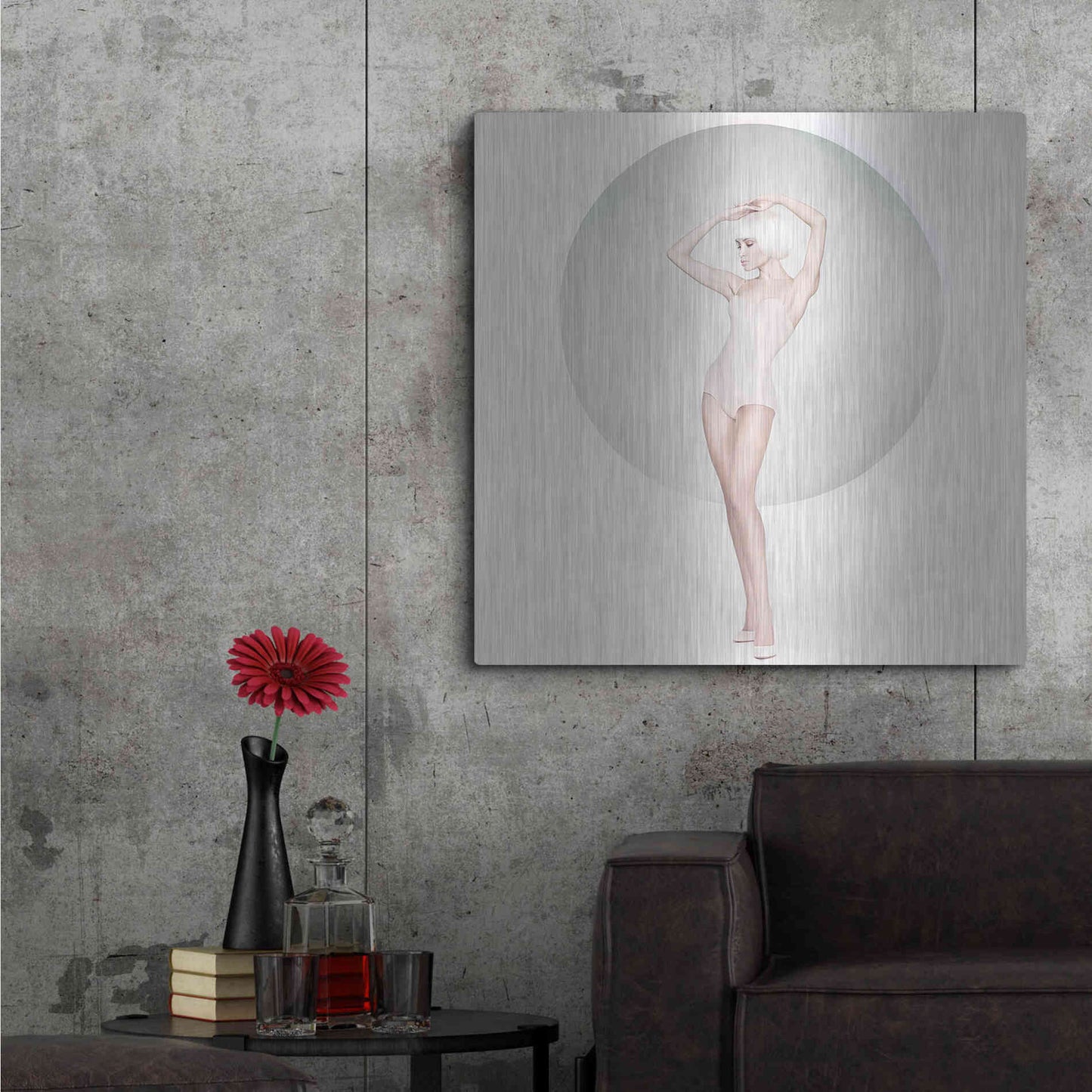 Luxe Metal Art 'Pastel Muse' by Incado, Metal Wall Art,36x36
