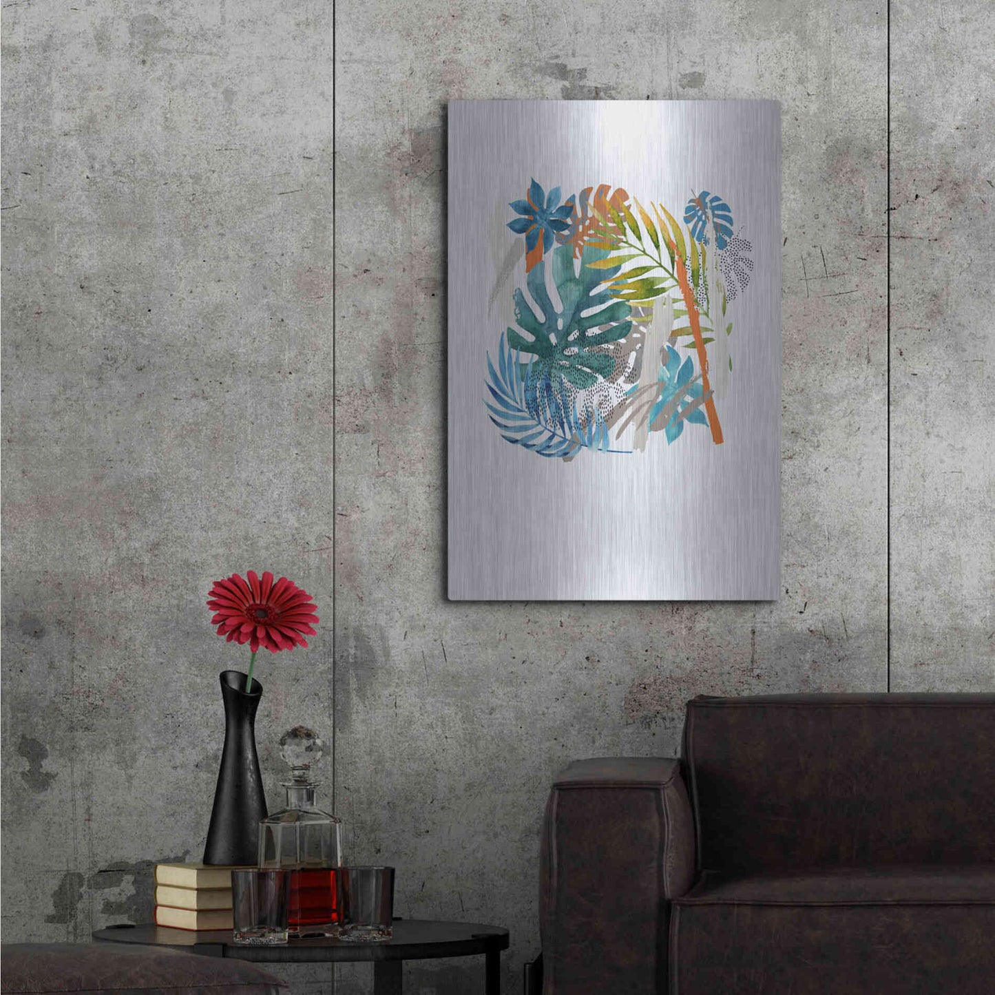 Luxe Metal Art 'Vibes I' by Incado, Metal Wall Art,24x36