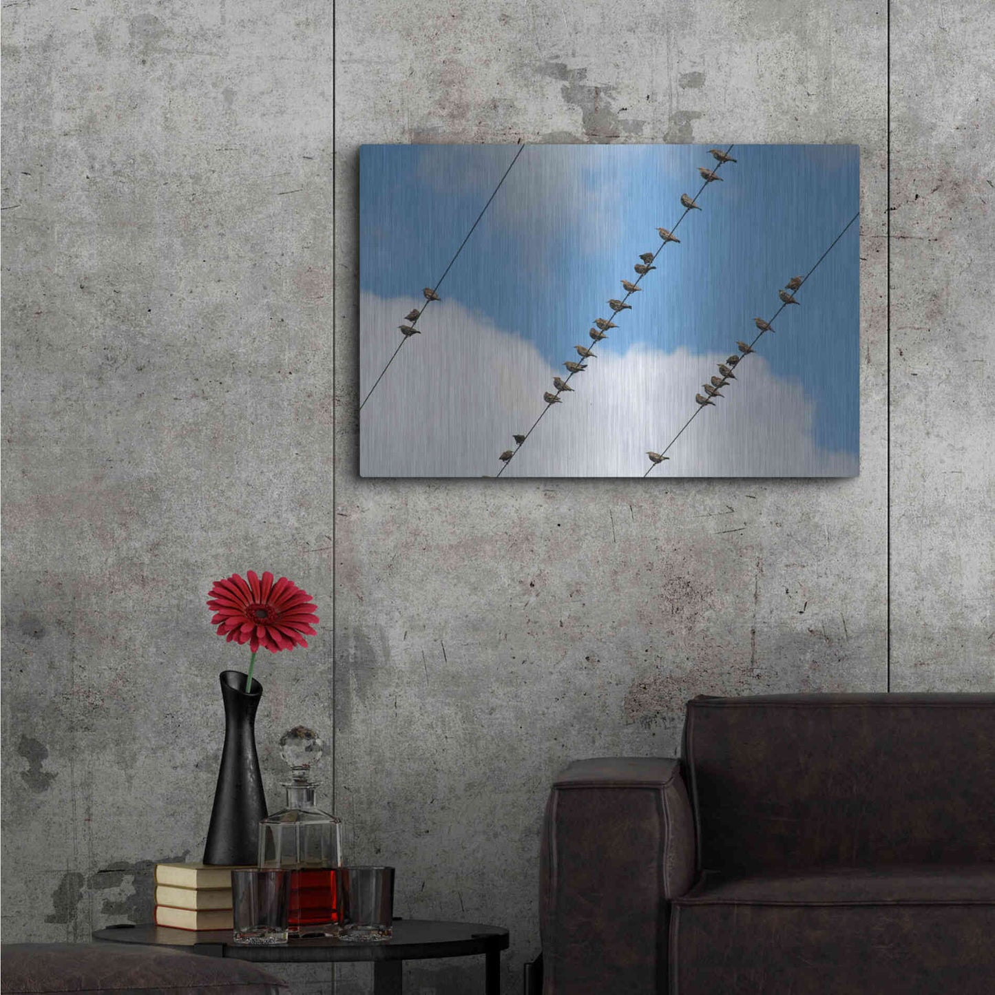 Luxe Metal Art 'Humanwatching' by Luxe Portfolio, Metal Wall Art,36x24