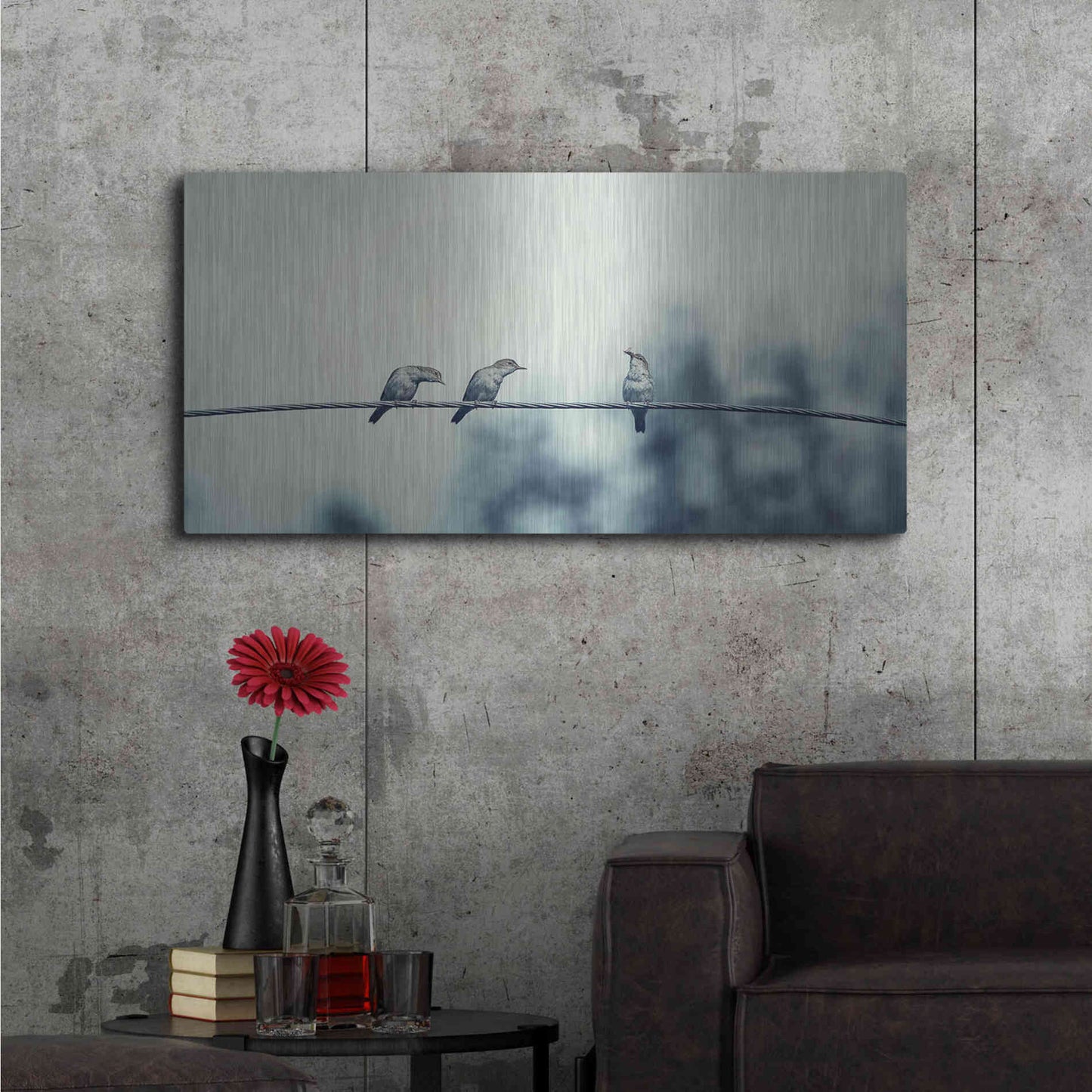 Luxe Metal Art 'Three Musketeers' by Luxe Portfolio, Metal Wall Art,48x24