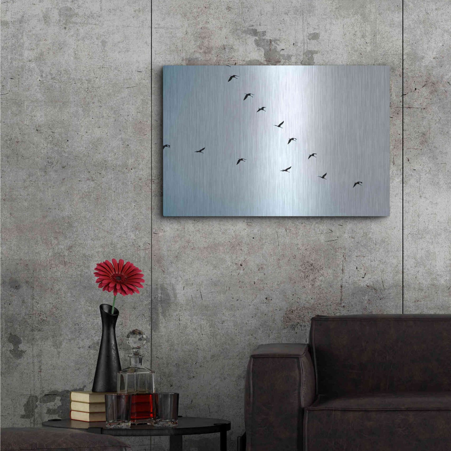 Luxe Metal Art 'V Formation' by Luxe Portfolio, Metal Wall Art,36x24