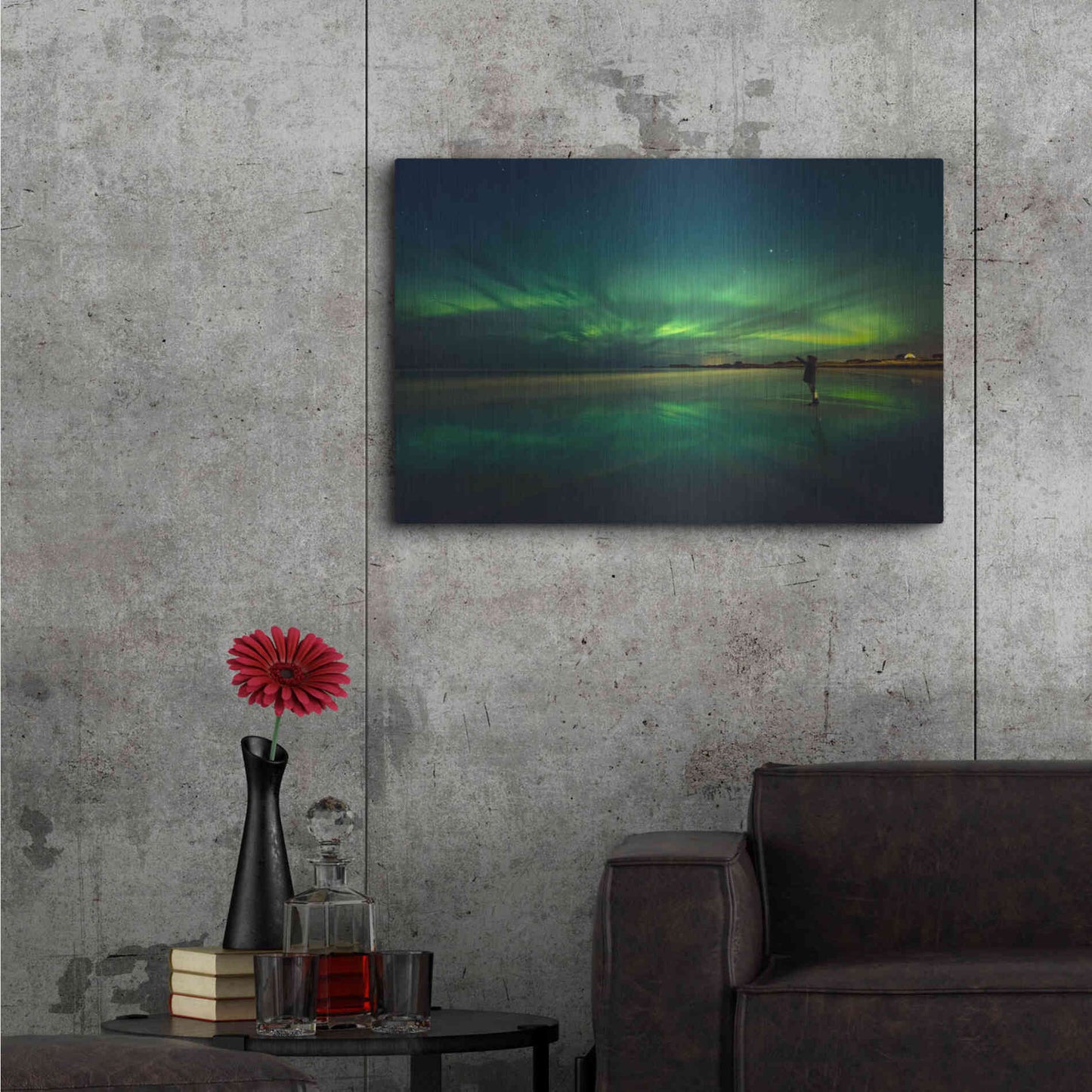 Luxe Metal Art 'Amazing View On The Northern Lights' by Luxe Portfolio, Metal Wall Art,36x24