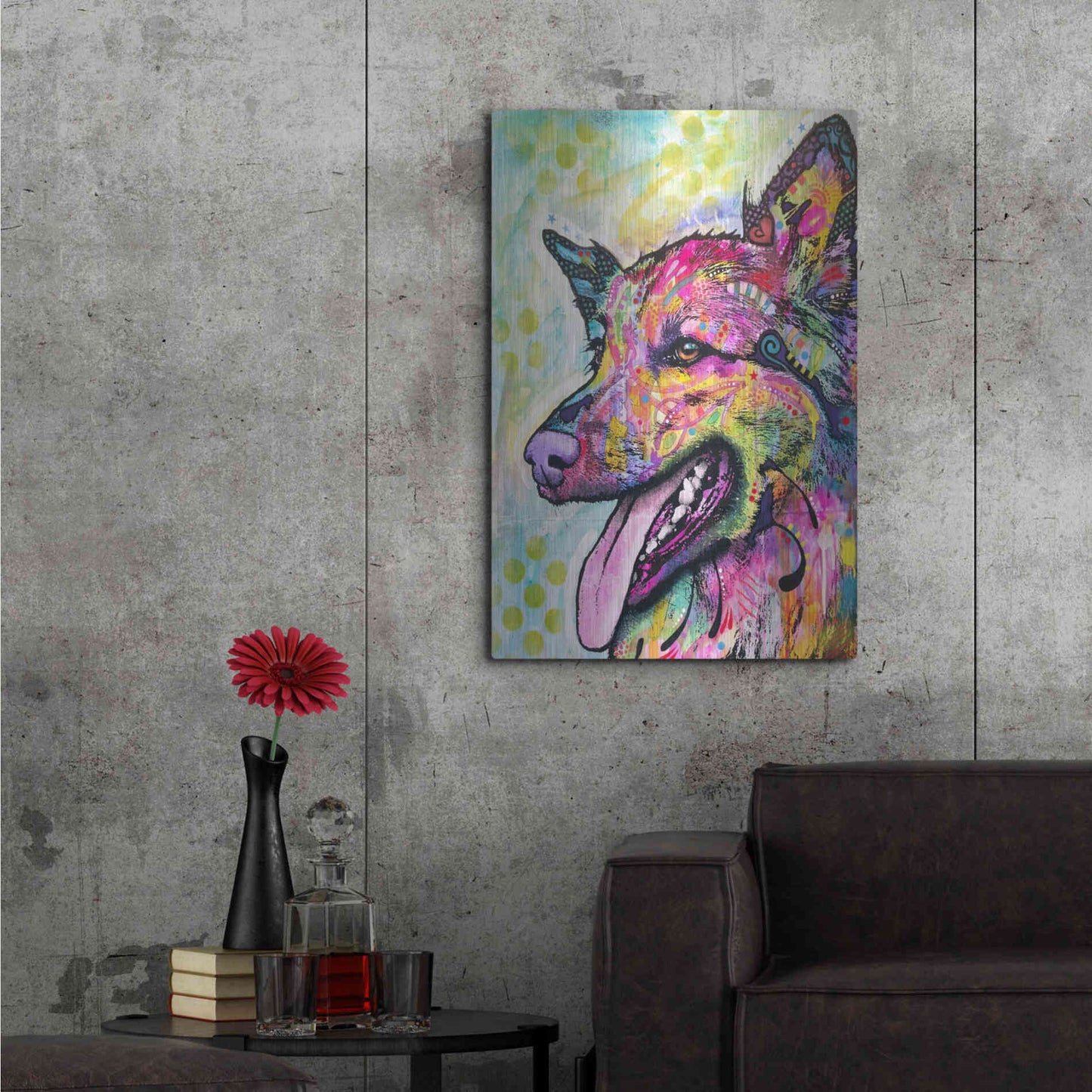 Luxe Metal Art 'All The Love' by Dean Russo, Metal Wall Art,24x36