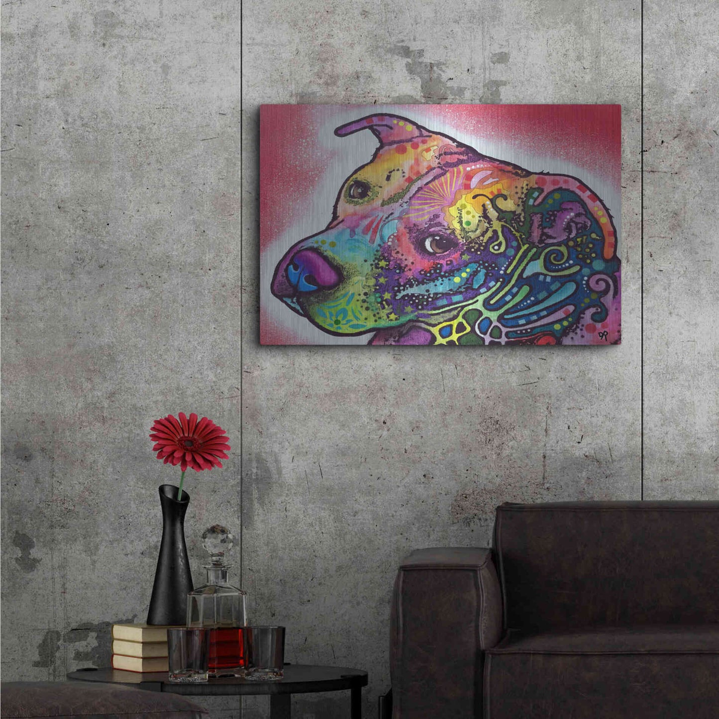 Luxe Metal Art 'How I See It' by Dean Russo, Metal Wall Art,36x24