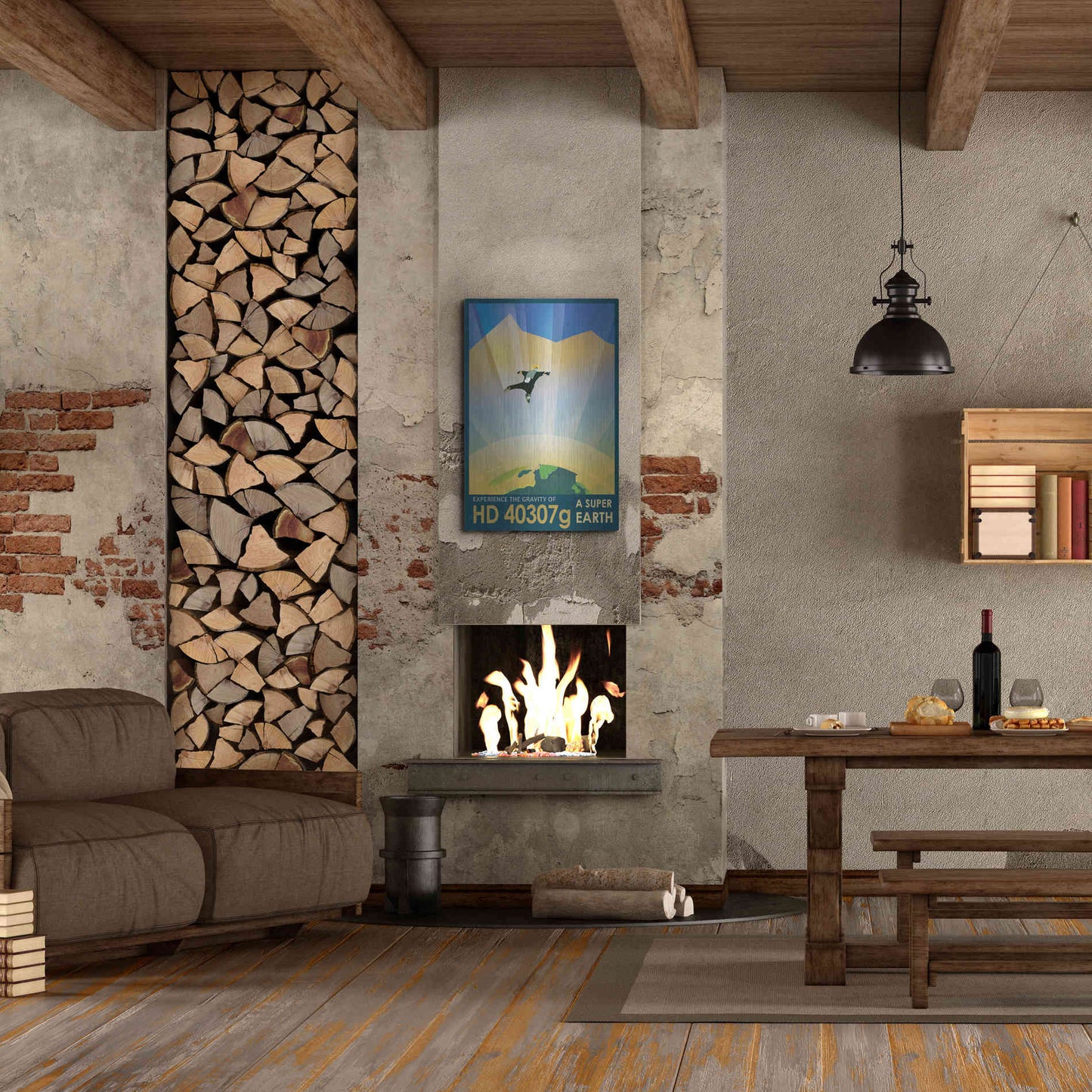 Luxe Metal Art 'Visions of the Future: HD 40307g,' Metal Wall Art,24x36