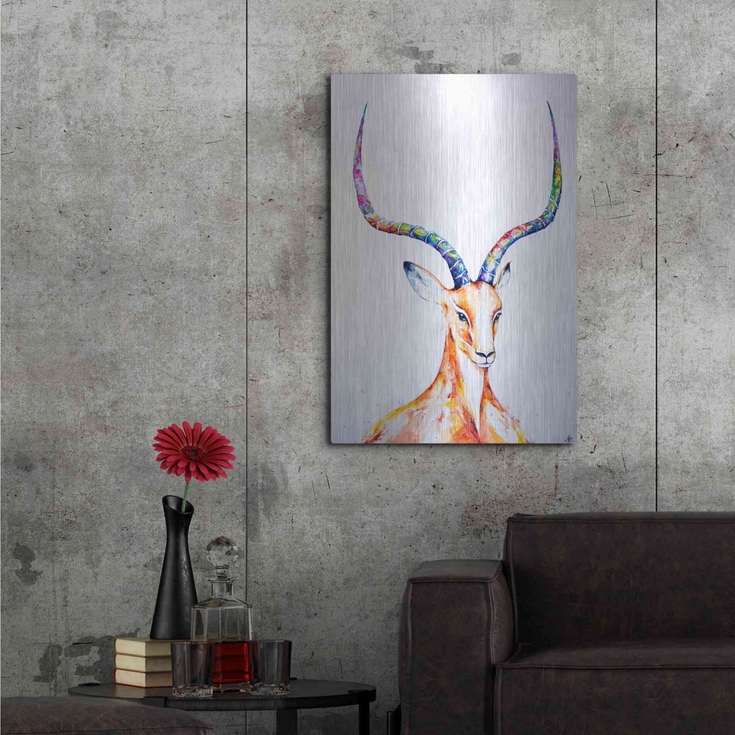 Luxe Metal Art 'Citadel' by Marc Allante, Metal Wall Art,24x36