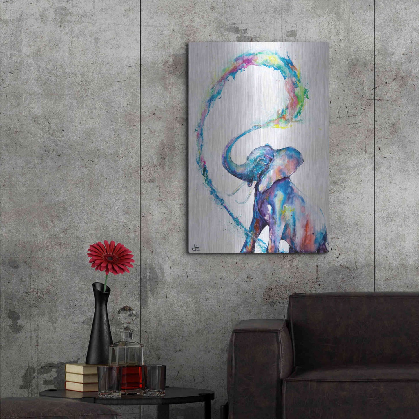 Luxe Metal Art 'Veris' by Marc Allante, Metal Wall Art,24x36