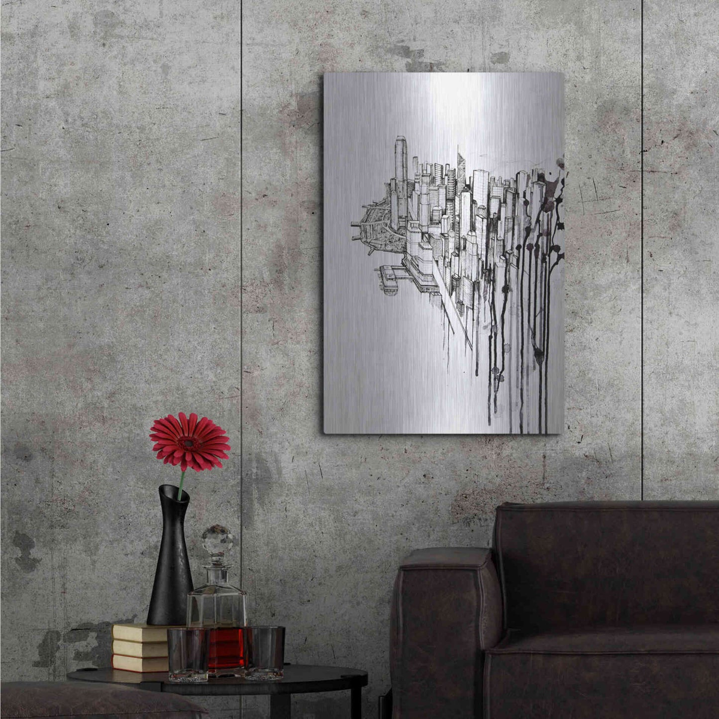 Luxe Metal Art 'Reclaimed' by Marc Allante, Metal Wall Art,24x36