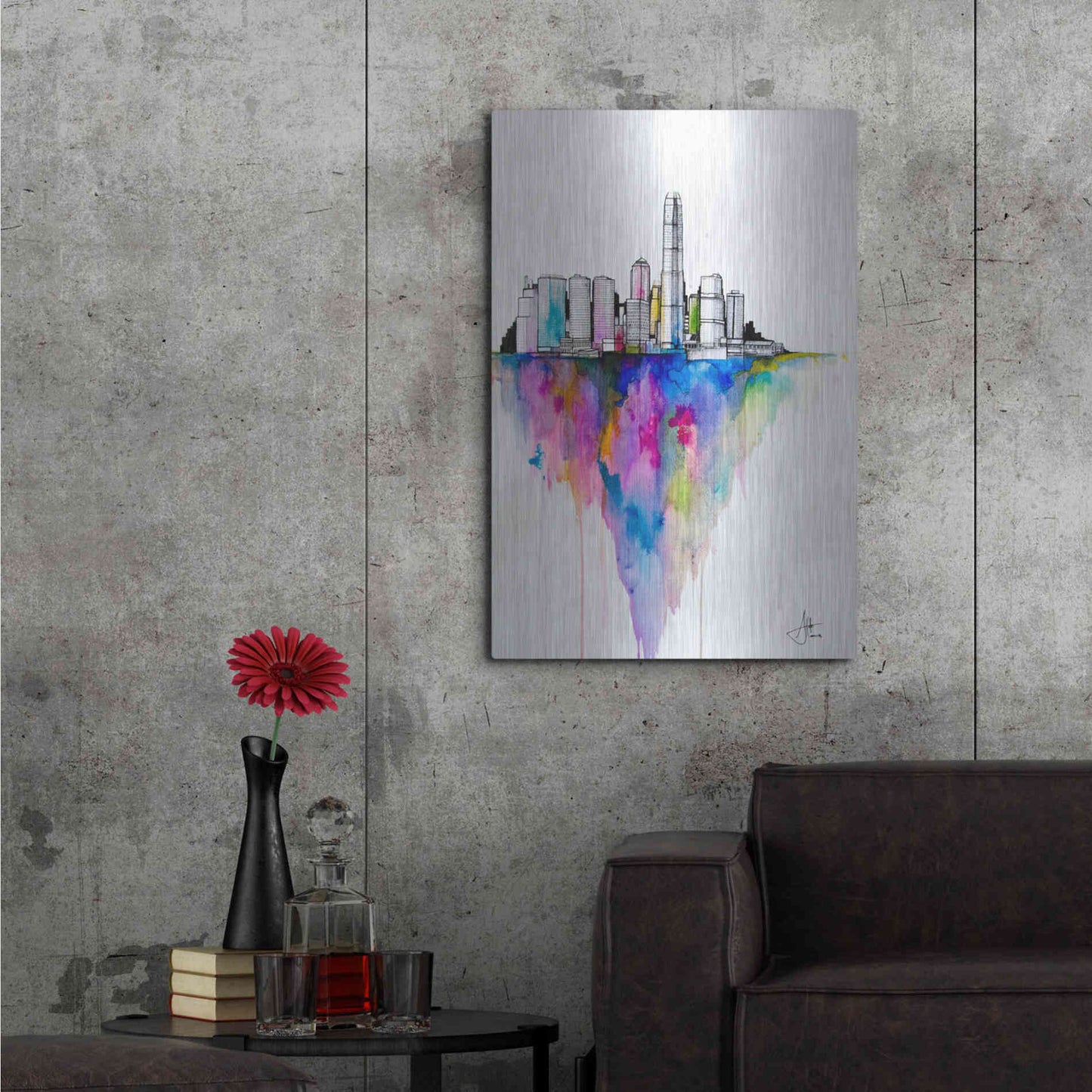 Luxe Metal Art 'Monolith II' by Marc Allante, Metal Wall Art,24x36