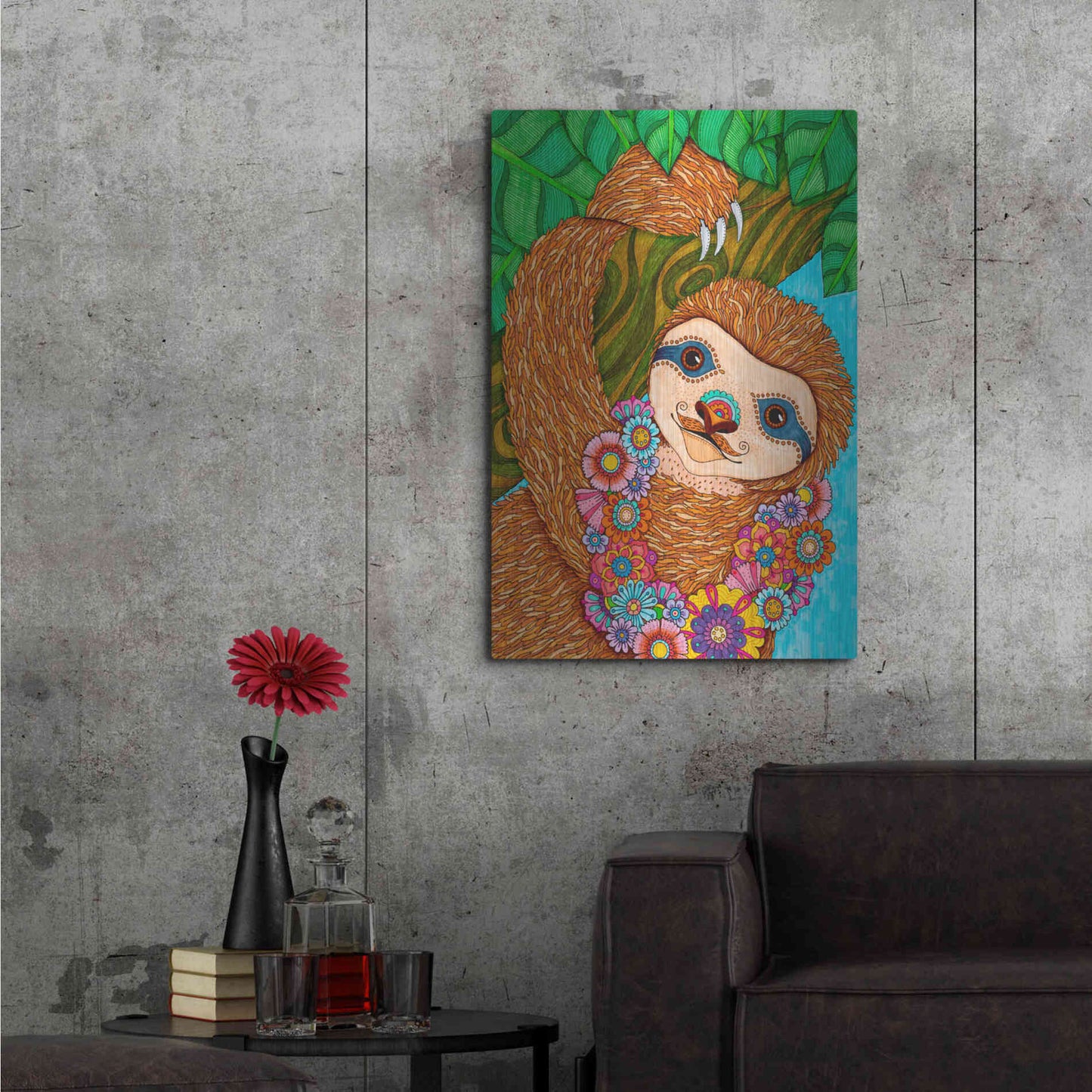 Luxe Metal Art 'Tropical Paradise 16 ' by Hello Angel, Metal Wall Art,24x36