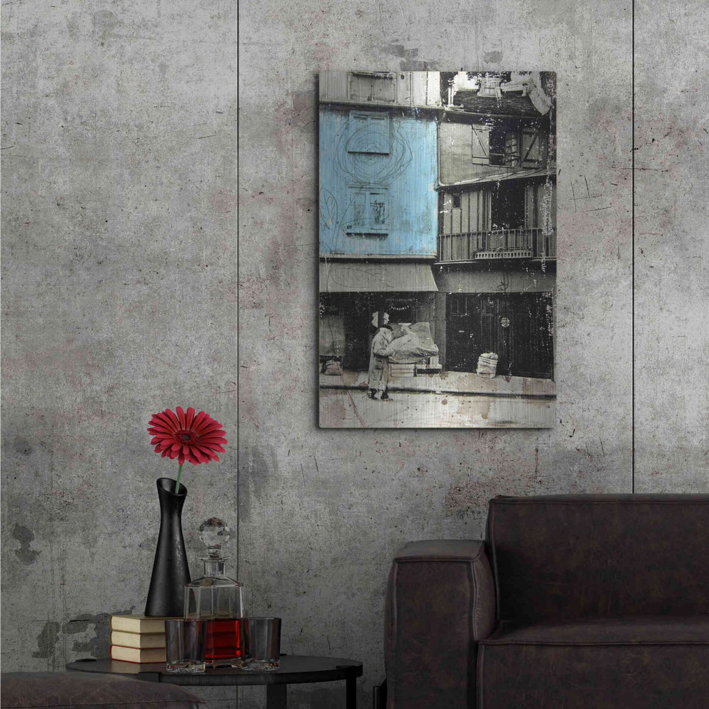 Luxe Metal Art 'Almost At The End' by DB Waterman, Metal Wall Art,24x36