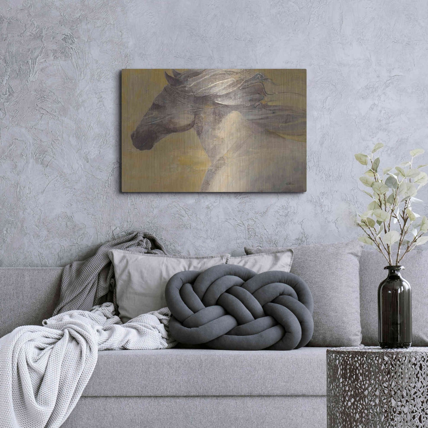 Luxe Metal Art 'Into the Wind' by Albena Hristova, Metal Wall Art,36x24