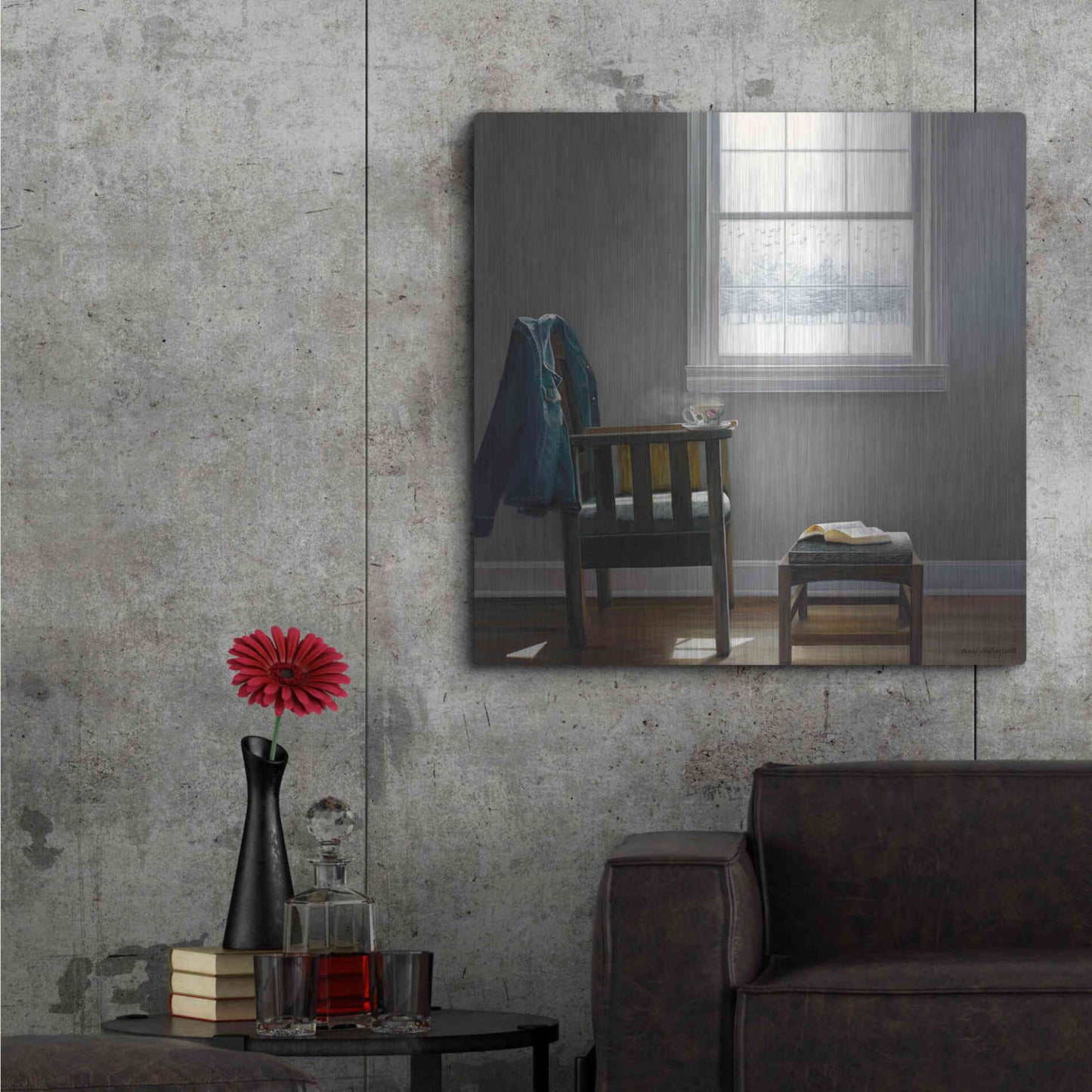 Luxe Metal Art 'Flying South' by Karen Hollingsworth,36x36
