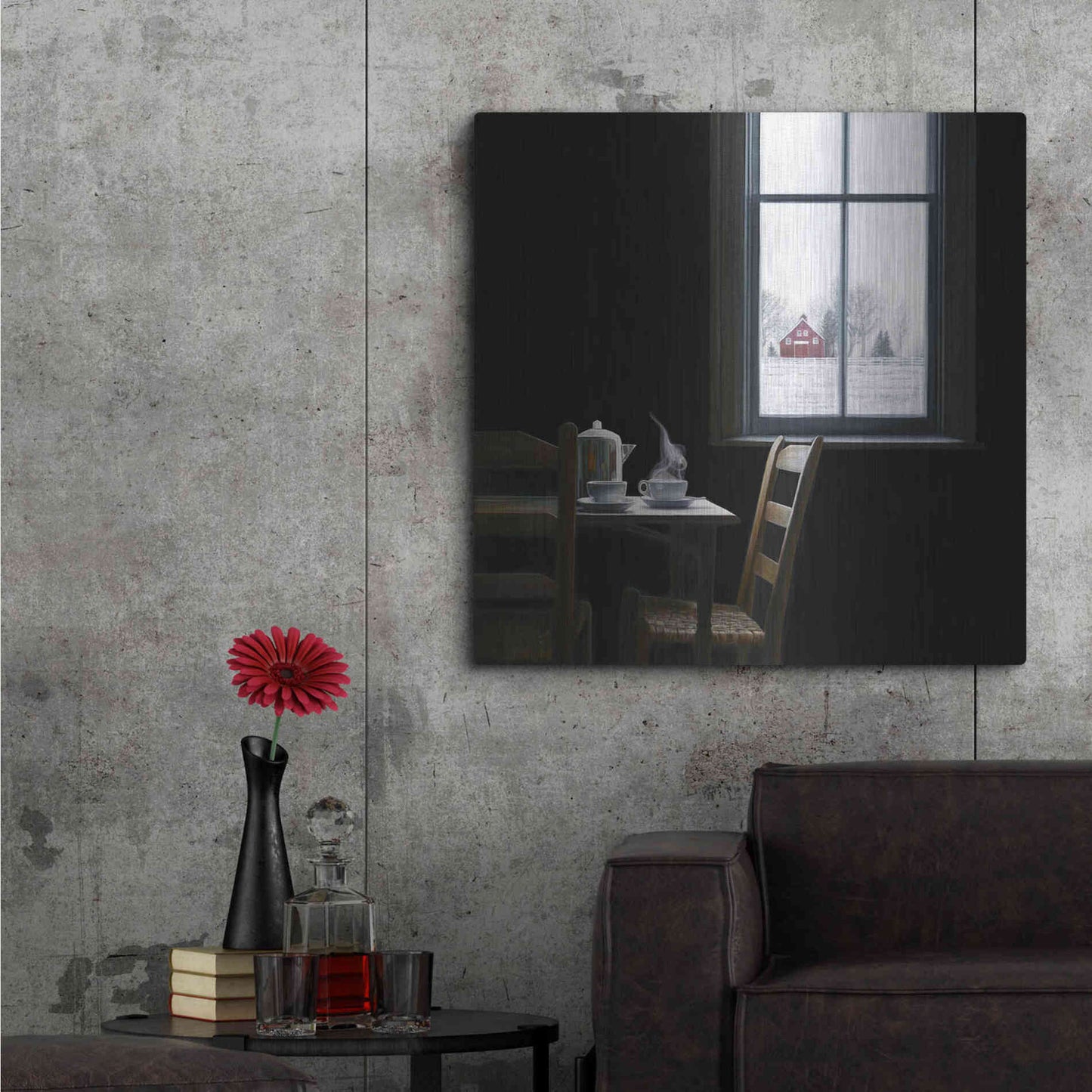 Luxe Metal Art 'Pause' by Karen Hollingsworth,36x36