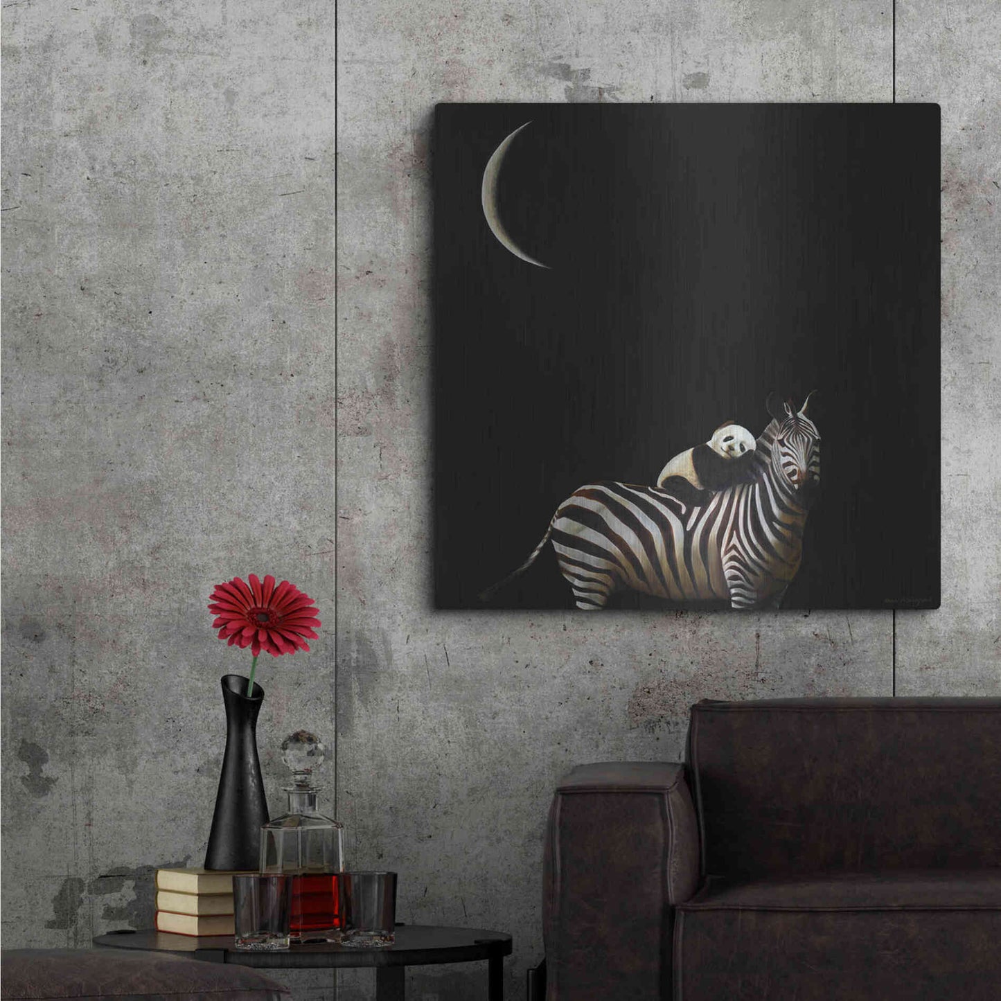 Luxe Metal Art 'Safe Passage No. 2' by Karen Hollingsworth,36x36