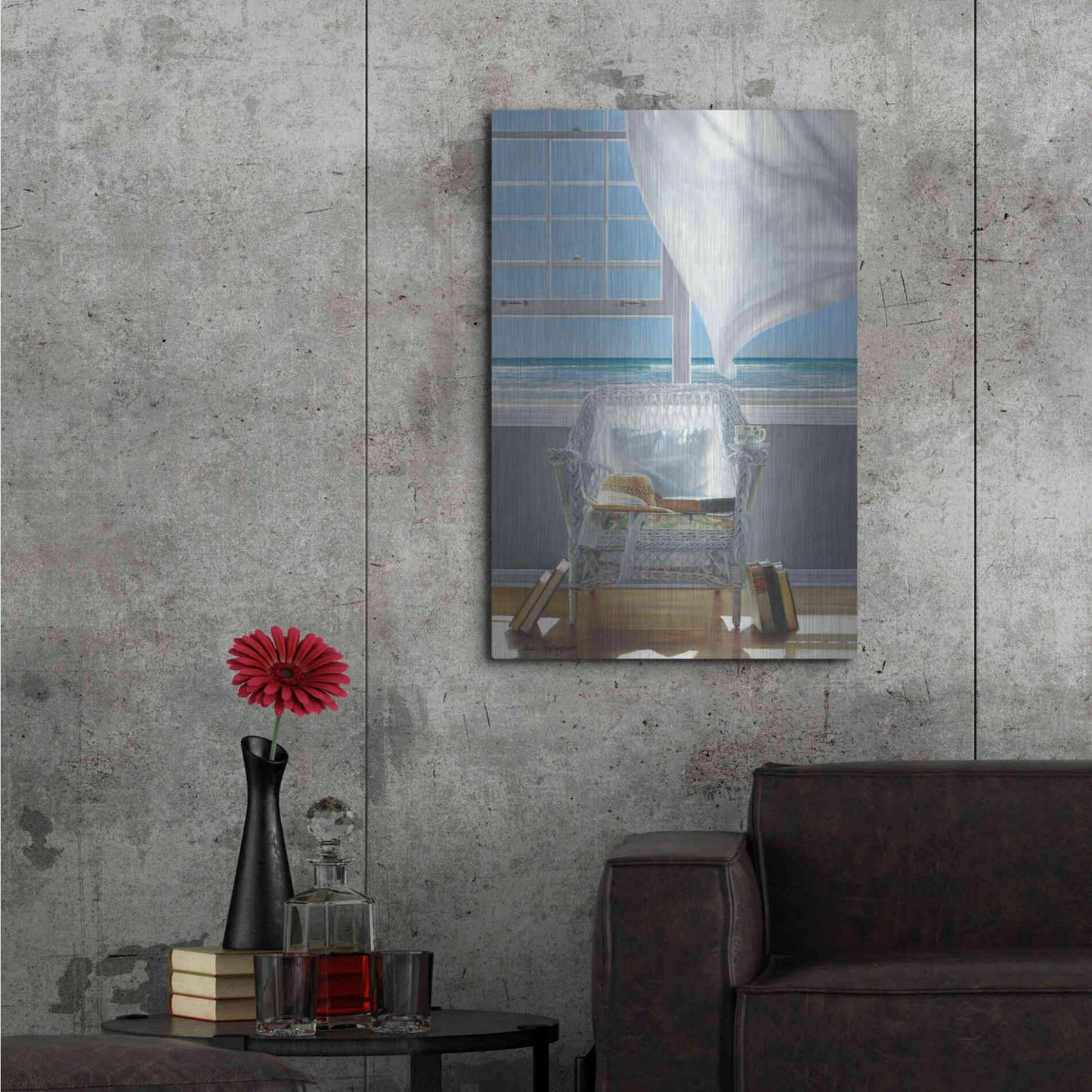 Luxe Metal Art 'Sundrenched' by Karen Hollingsworth,24x36