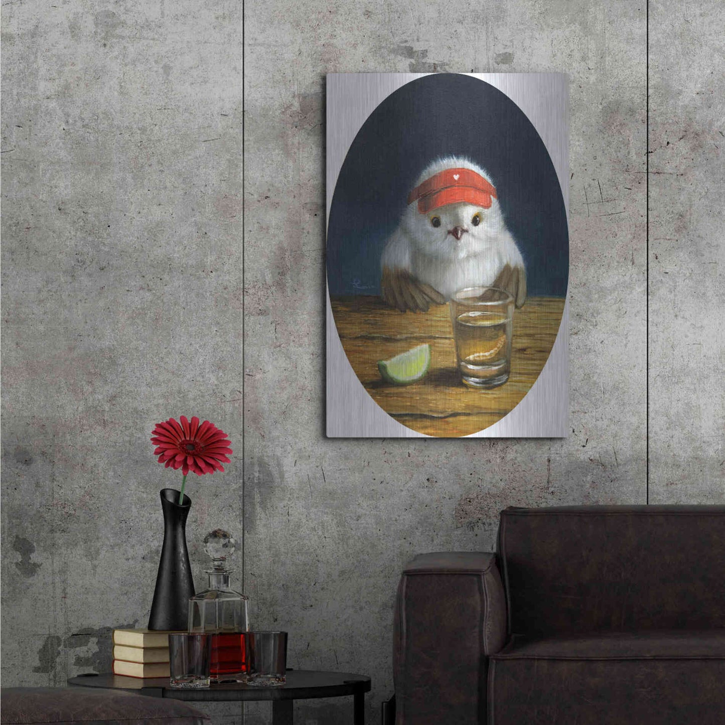 Luxe Metal Art 'Birdie Shot II' by Lucia Heffernan,24x36